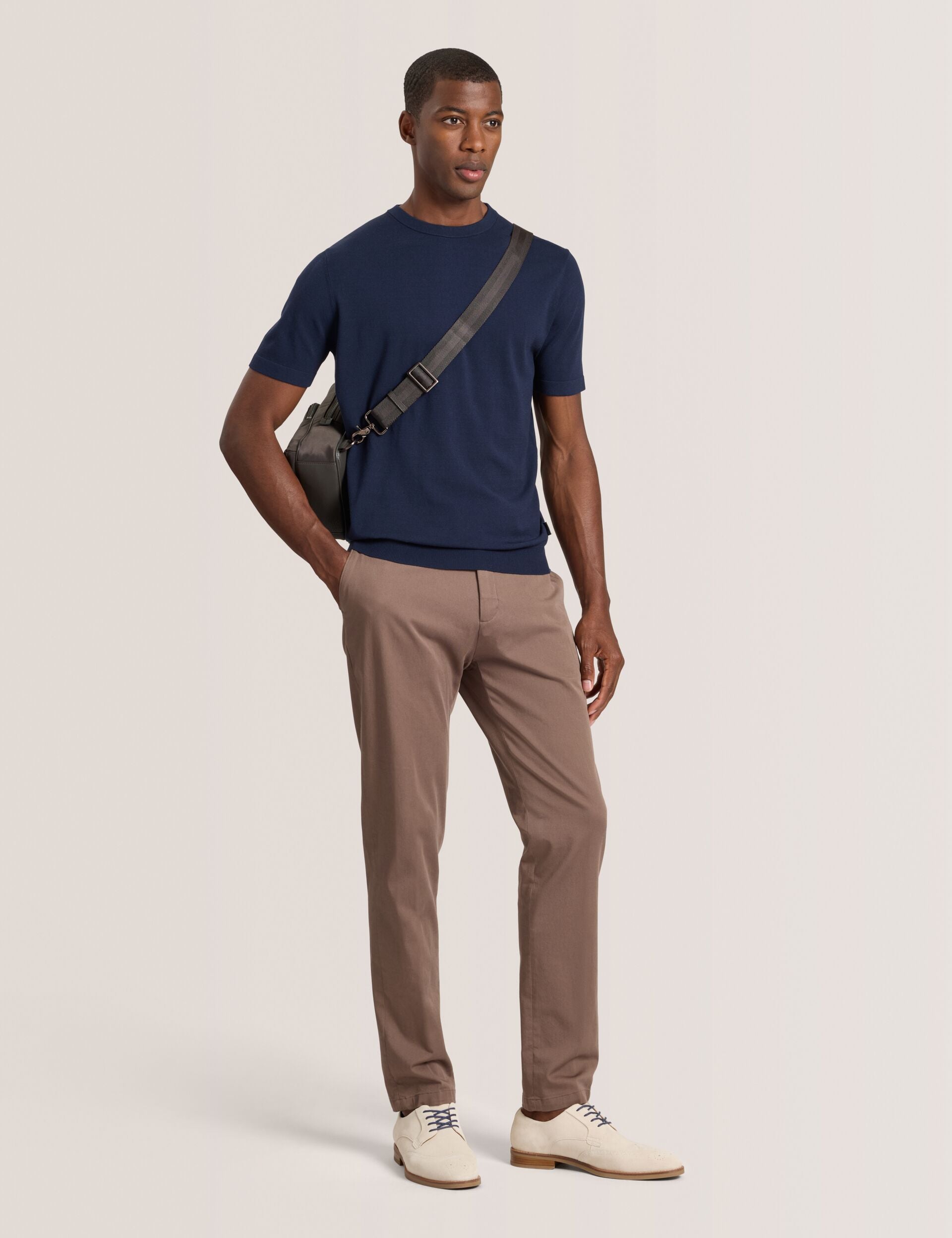 Ted Baker MODERN VISCOSE BLEND CREW - Sea Navy NAVY