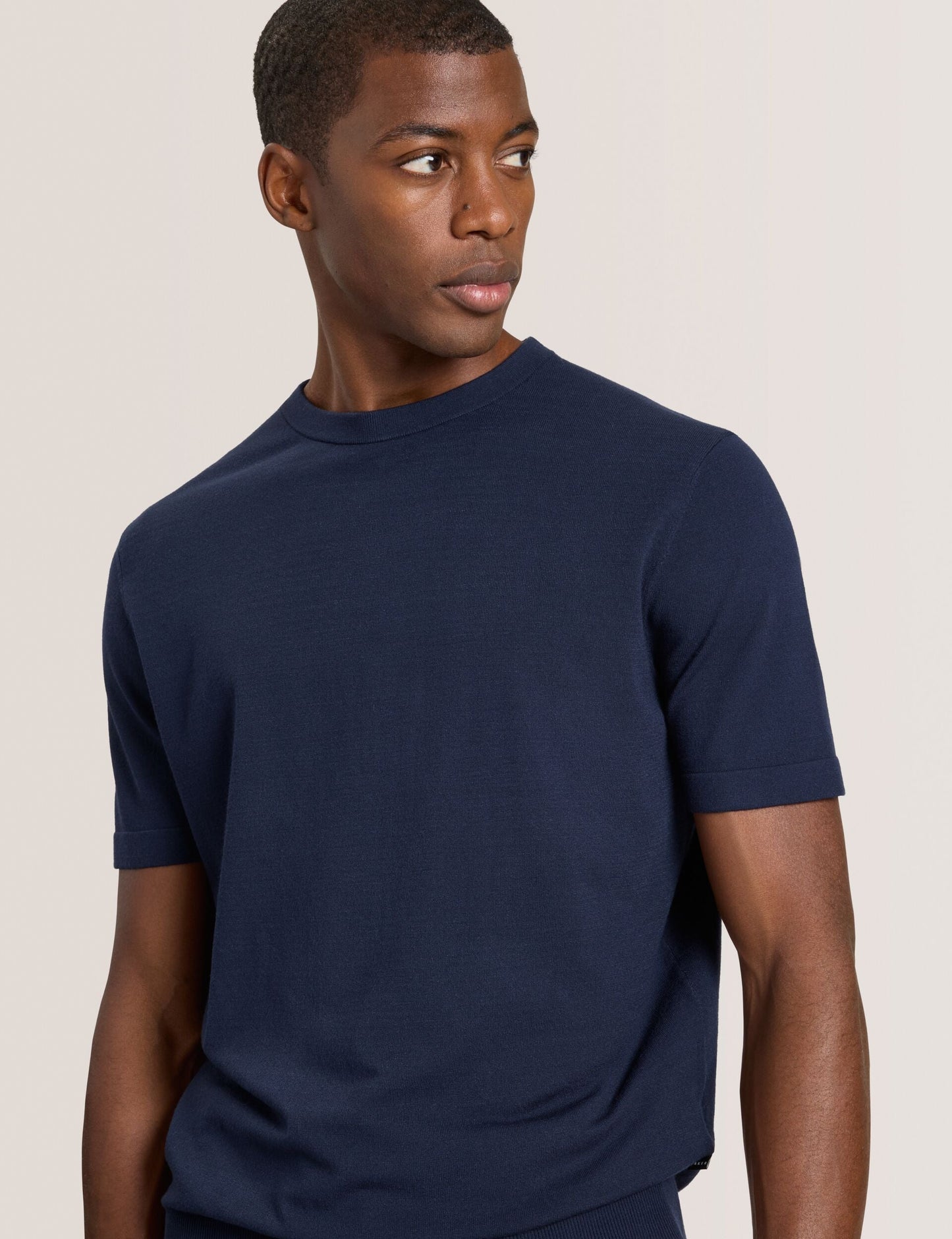 Ted Baker MODERN VISCOSE BLEND CREW - Sea Navy NAVY
