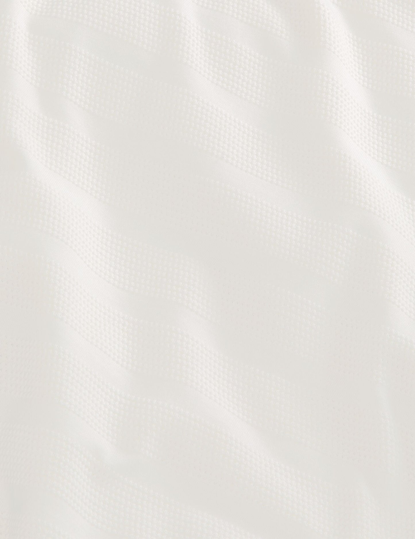 Ted Baker POPCORN STRIPE LONG SLEEVE POLO - Egret WHITE