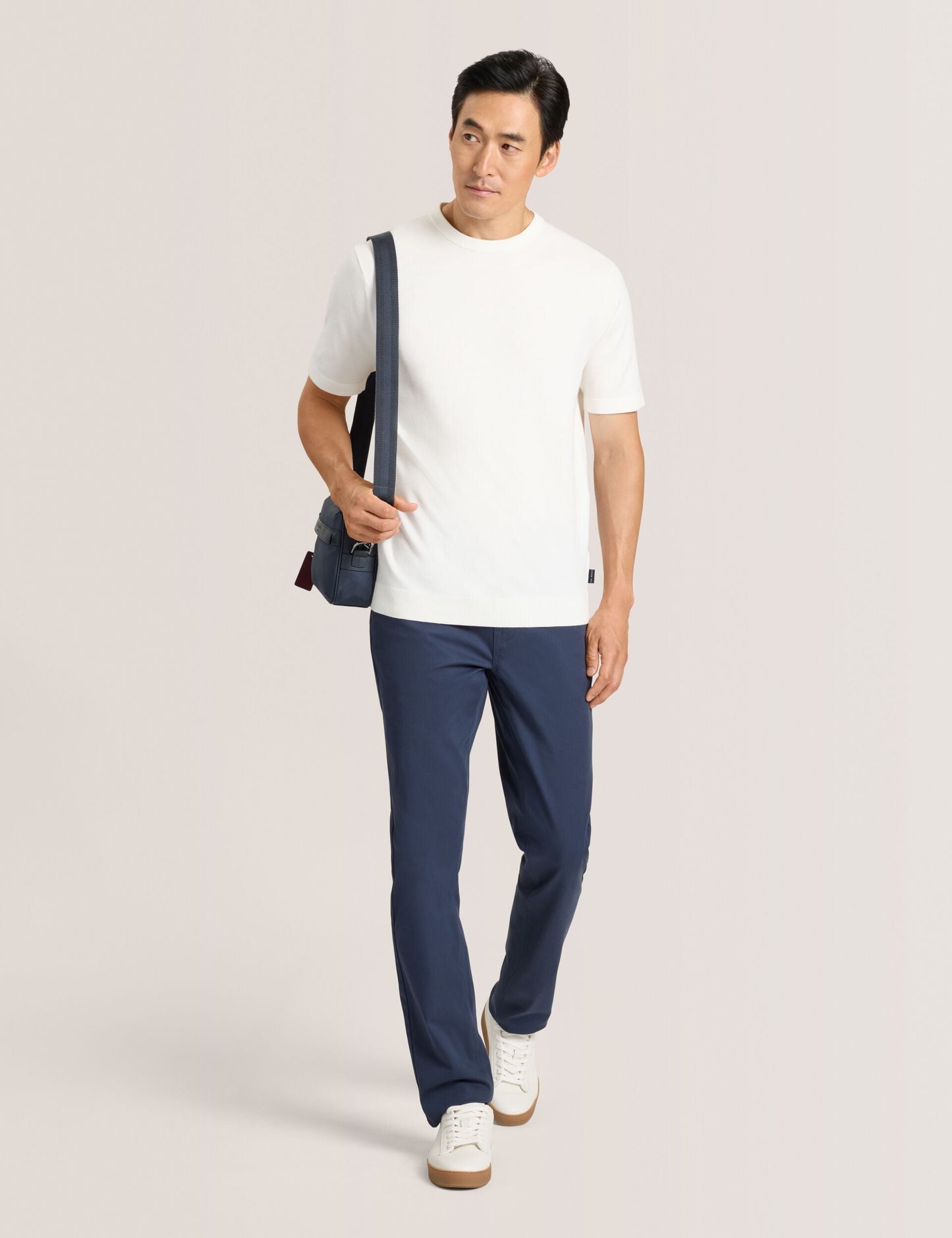 Ted Baker MODERN VISCOSE BLEND CREW - Egret WHITE