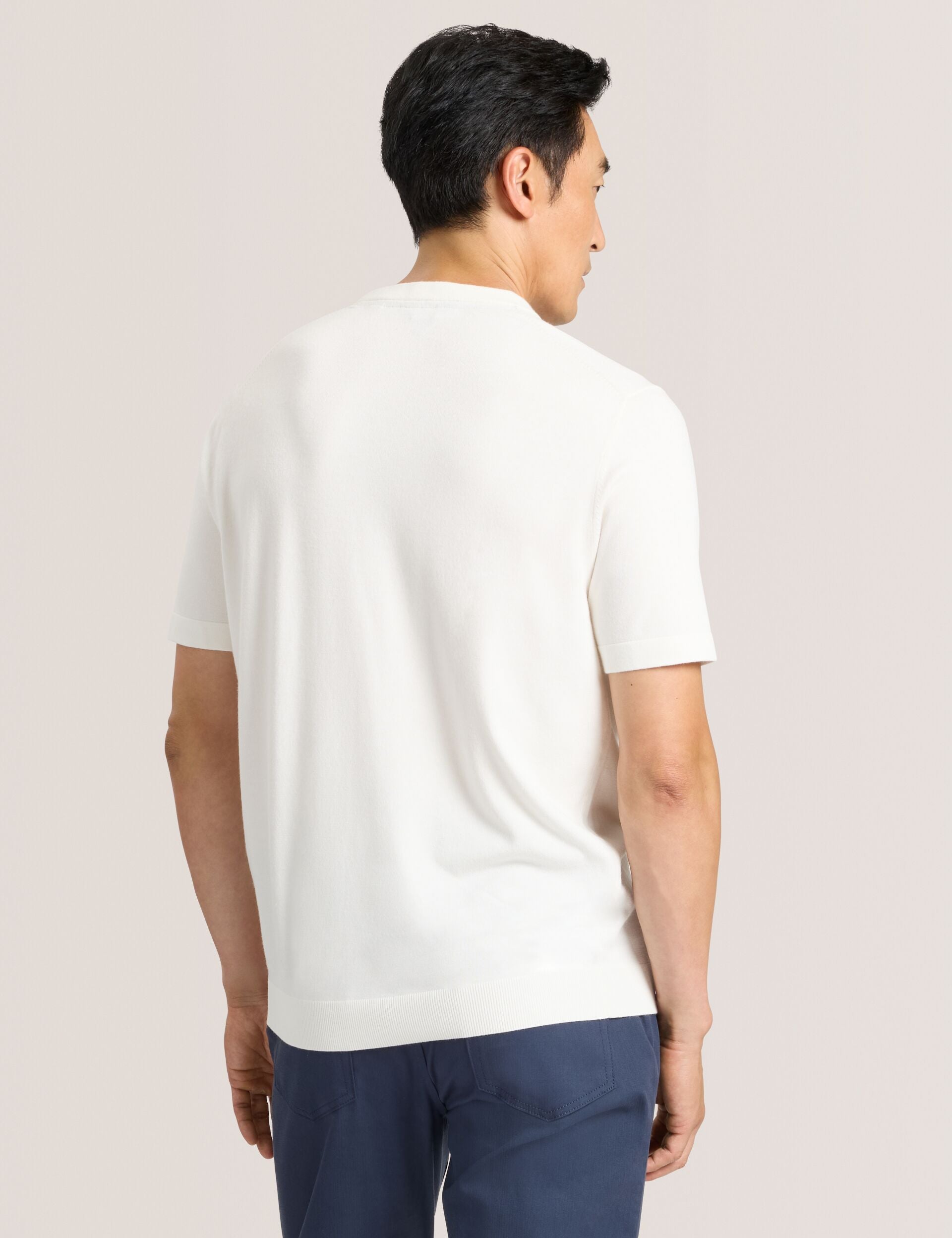 Ted Baker MODERN VISCOSE BLEND CREW - Egret WHITE