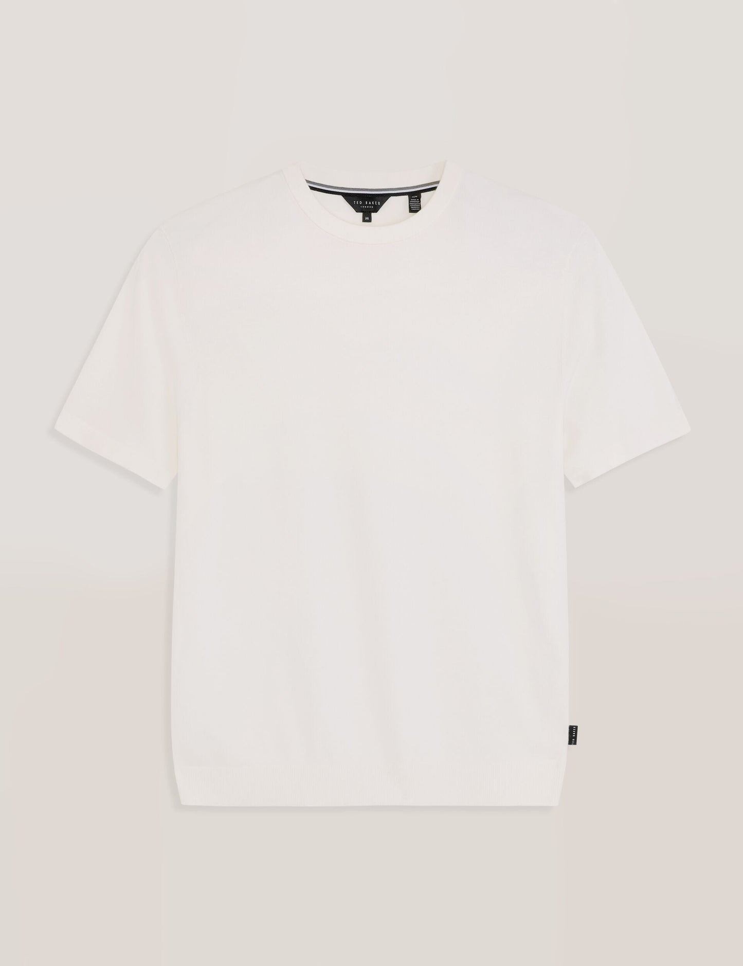 Ted Baker MODERN VISCOSE BLEND CREW - Egret WHITE