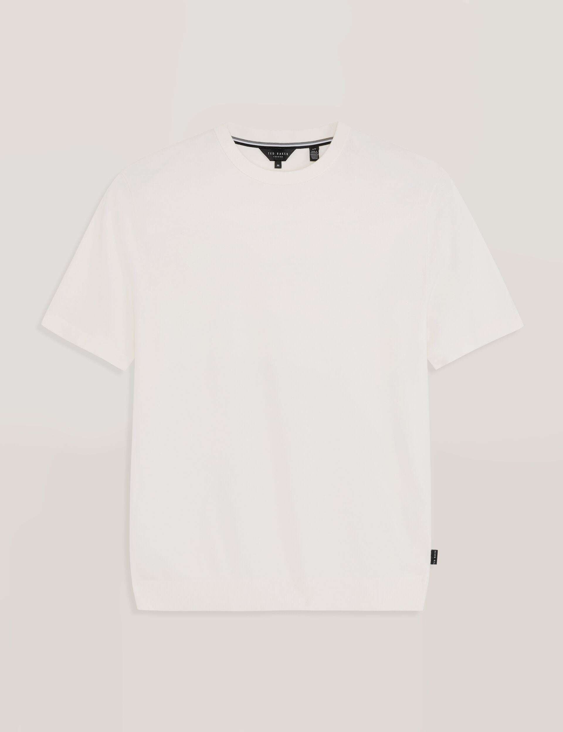 Ted Baker MODERN VISCOSE BLEND CREW - Egret WHITE