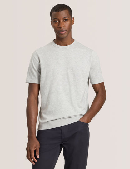 Ted Baker MODERN VISCOSE BLEND CREW - High Rise Grey Heather GREY