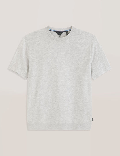 Ted Baker MODERN VISCOSE BLEND CREW - High Rise Grey Heather GREY