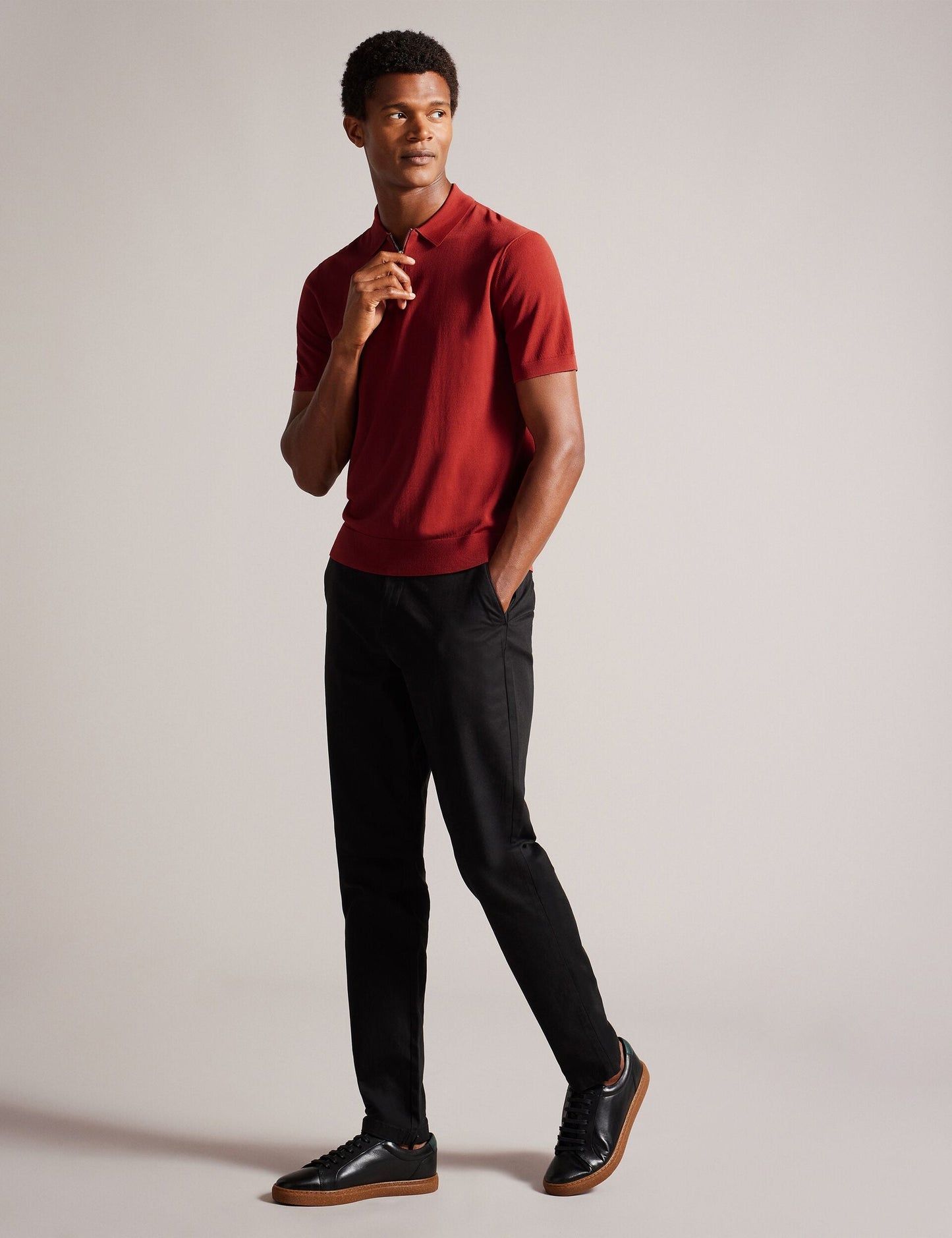 Ted Baker DALDIN - Polo Shirt DARK ORANGE
