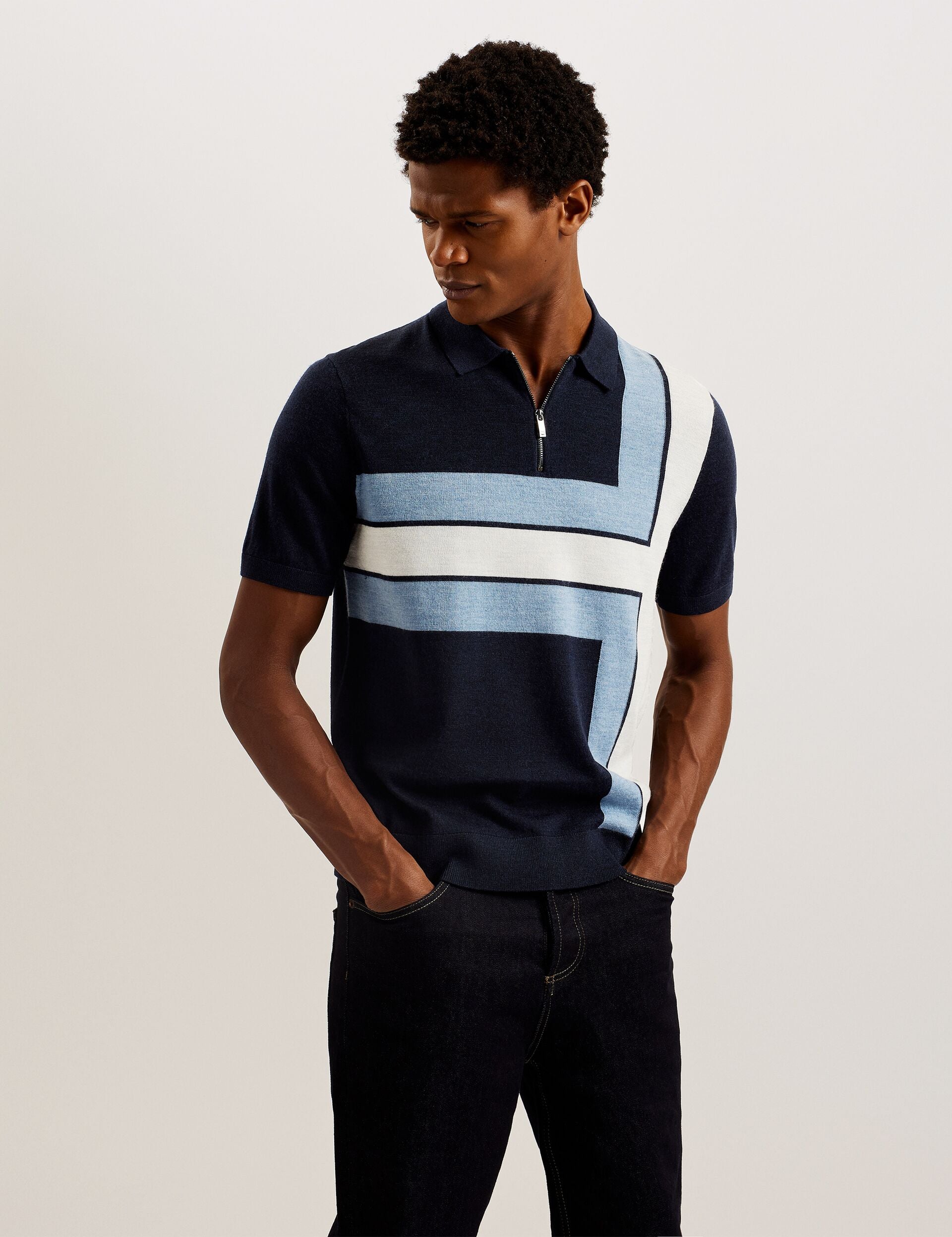 Ted Baker AMBLER - Polo Shirt NAVY
