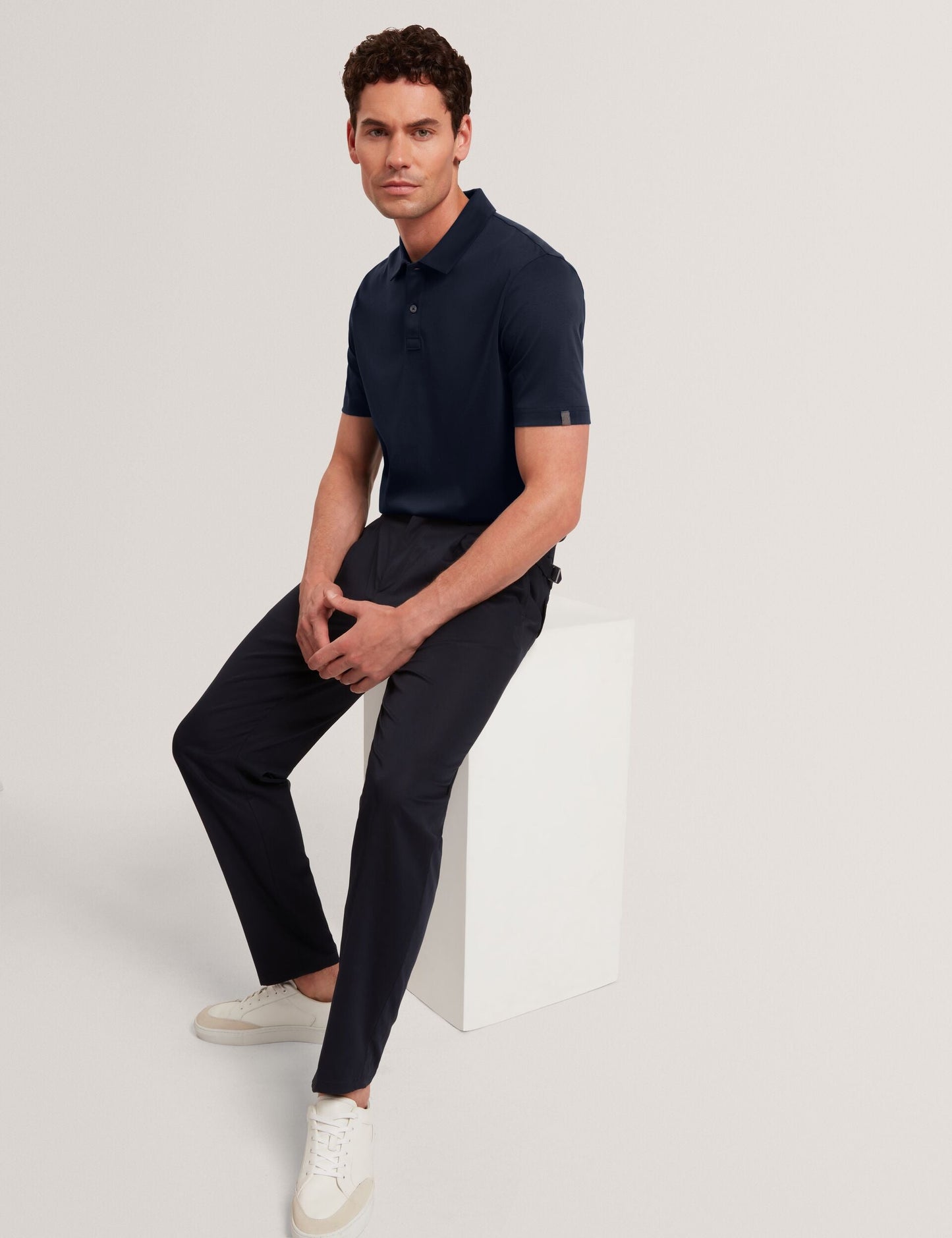 Ted Baker CONNALL Soft Touch Cotton Short Sleeve Polo NAVY