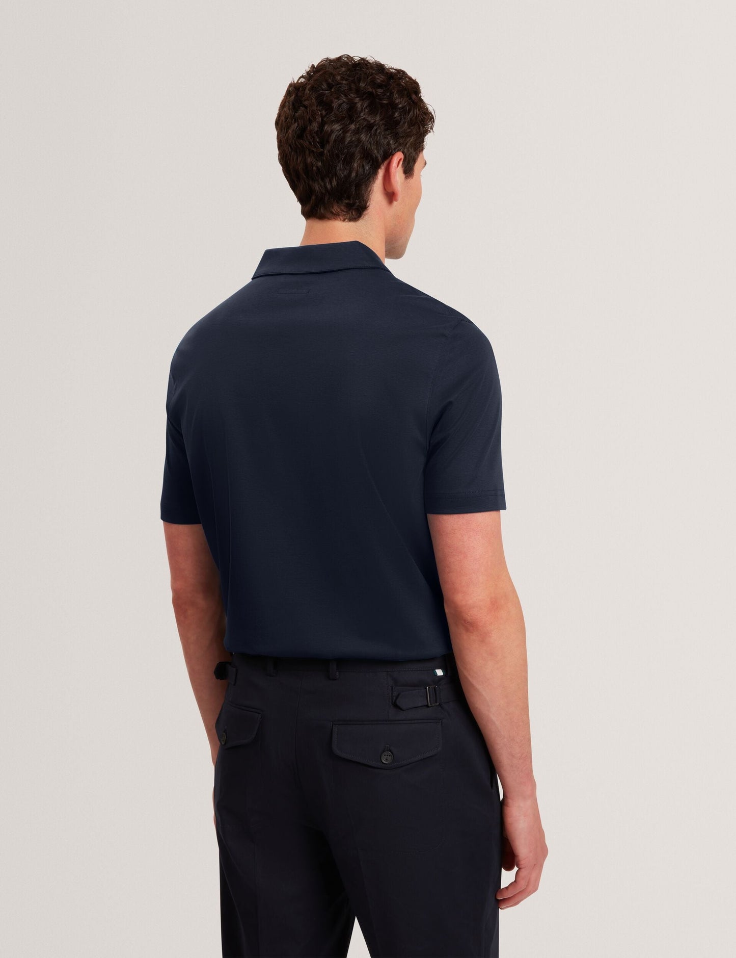 Ted Baker CONNALL Soft Touch Cotton Short Sleeve Polo NAVY