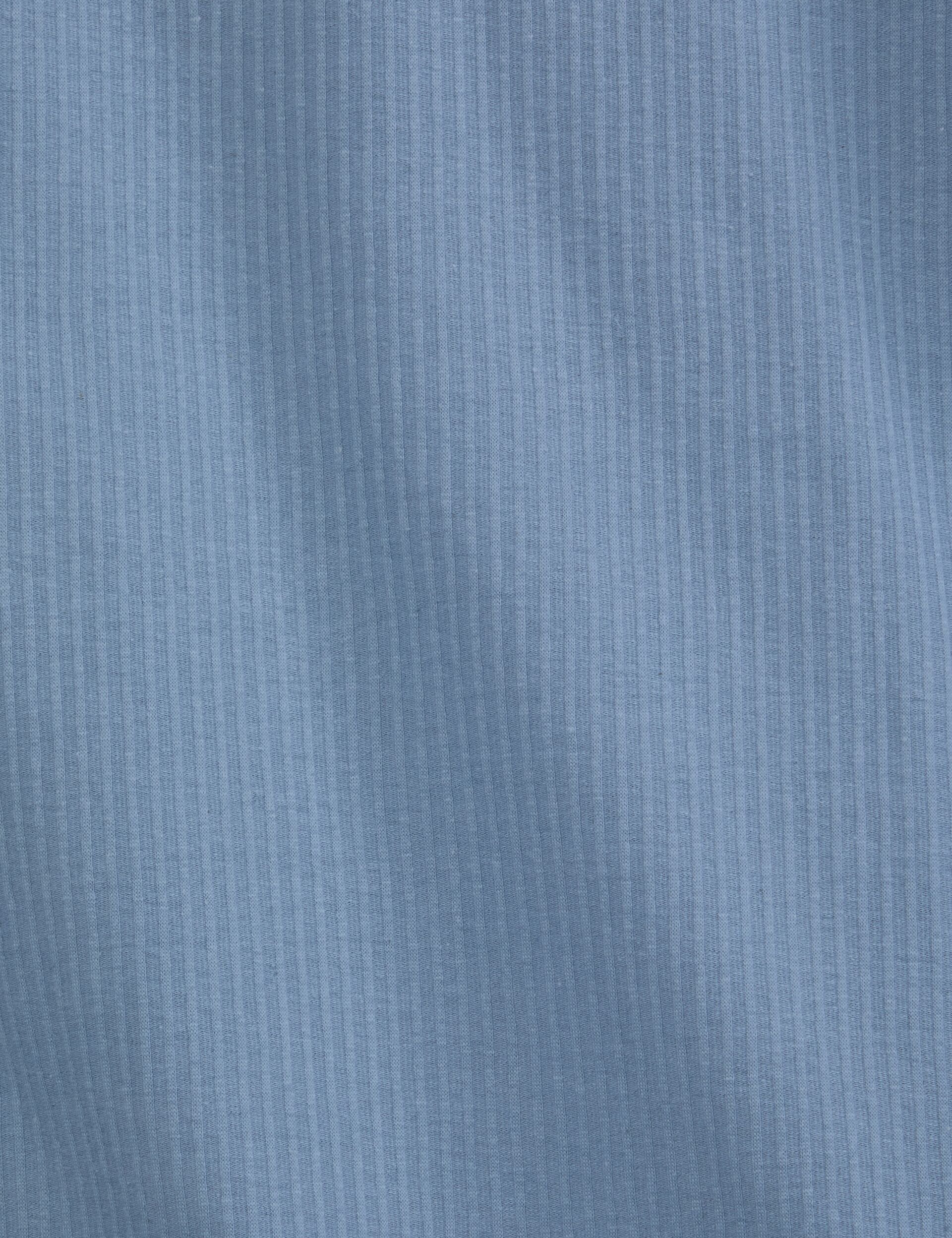 Ted Baker RIB ZIP POLO LIGHT BLUE