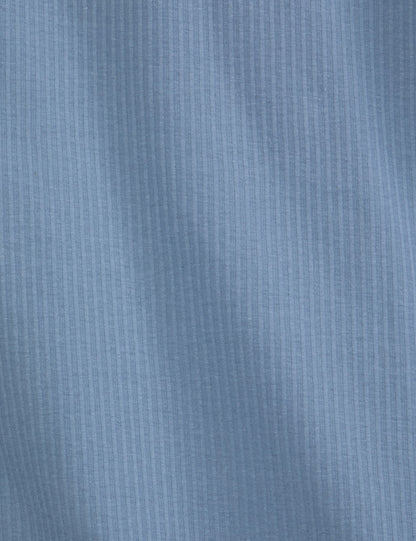 Ted Baker RIB ZIP POLO LIGHT BLUE
