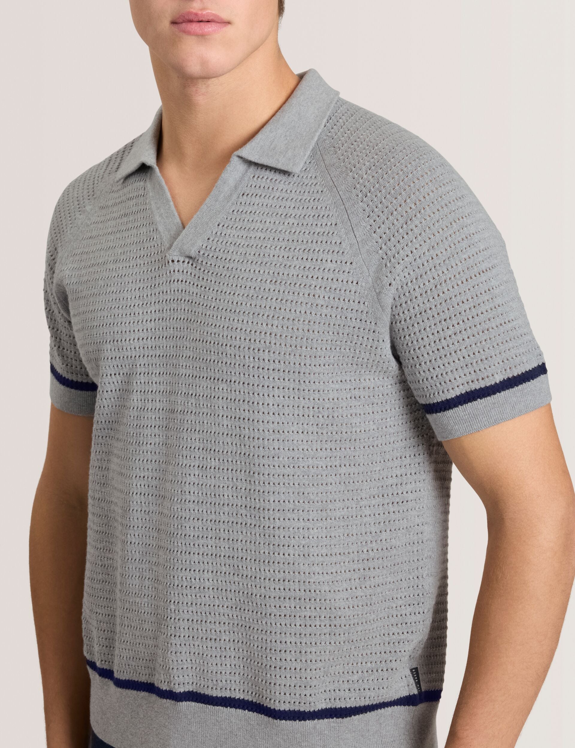 Ted Baker Sweater Polo GREY