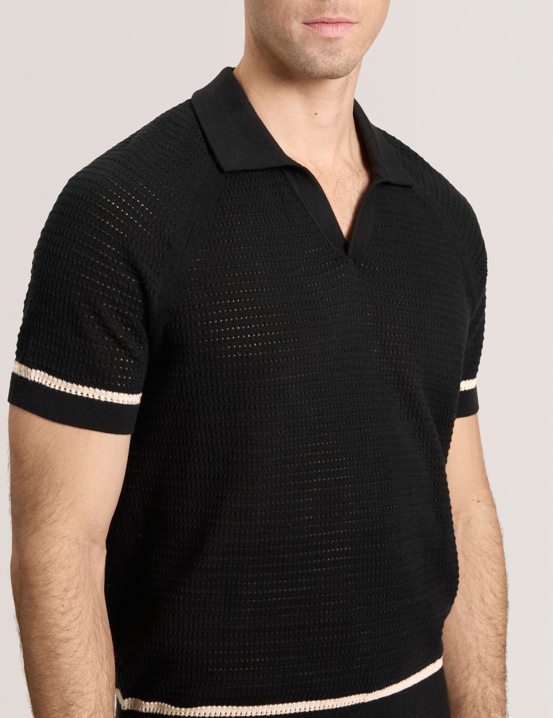 Ted Baker Sweater Polo BLACK
