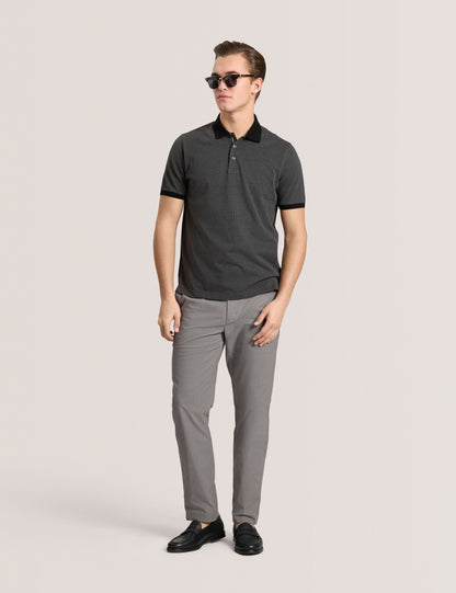 Ted Baker RIB ZIP POLO BLACK
