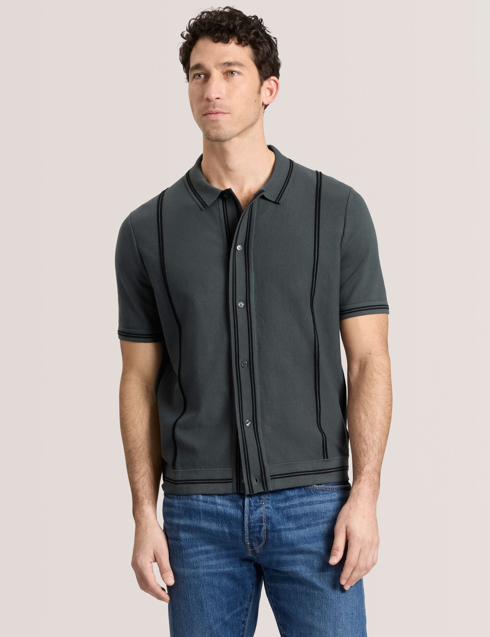 Ted Baker Sweater Polo DARK GREY