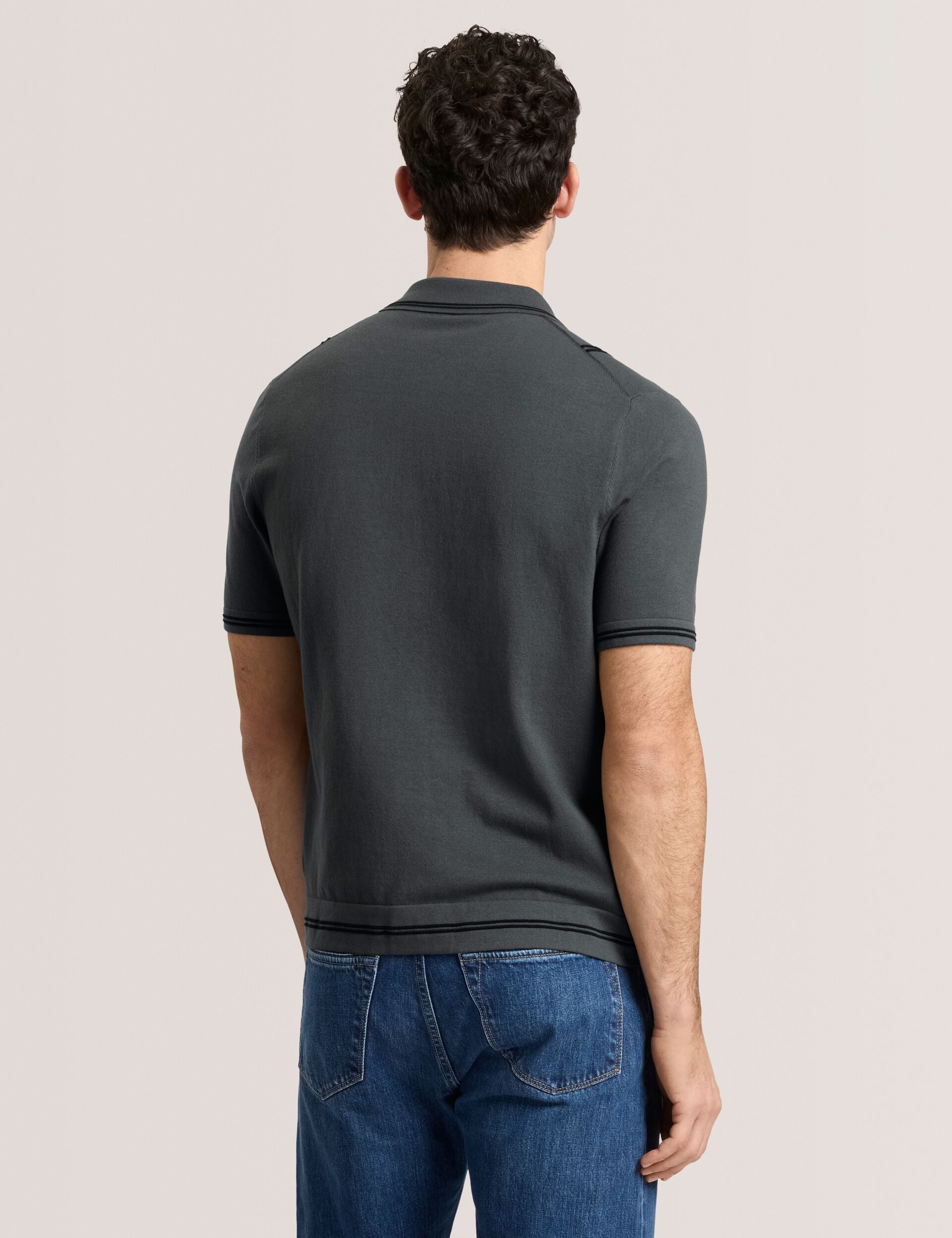 Ted Baker Sweater Polo DARK GREY