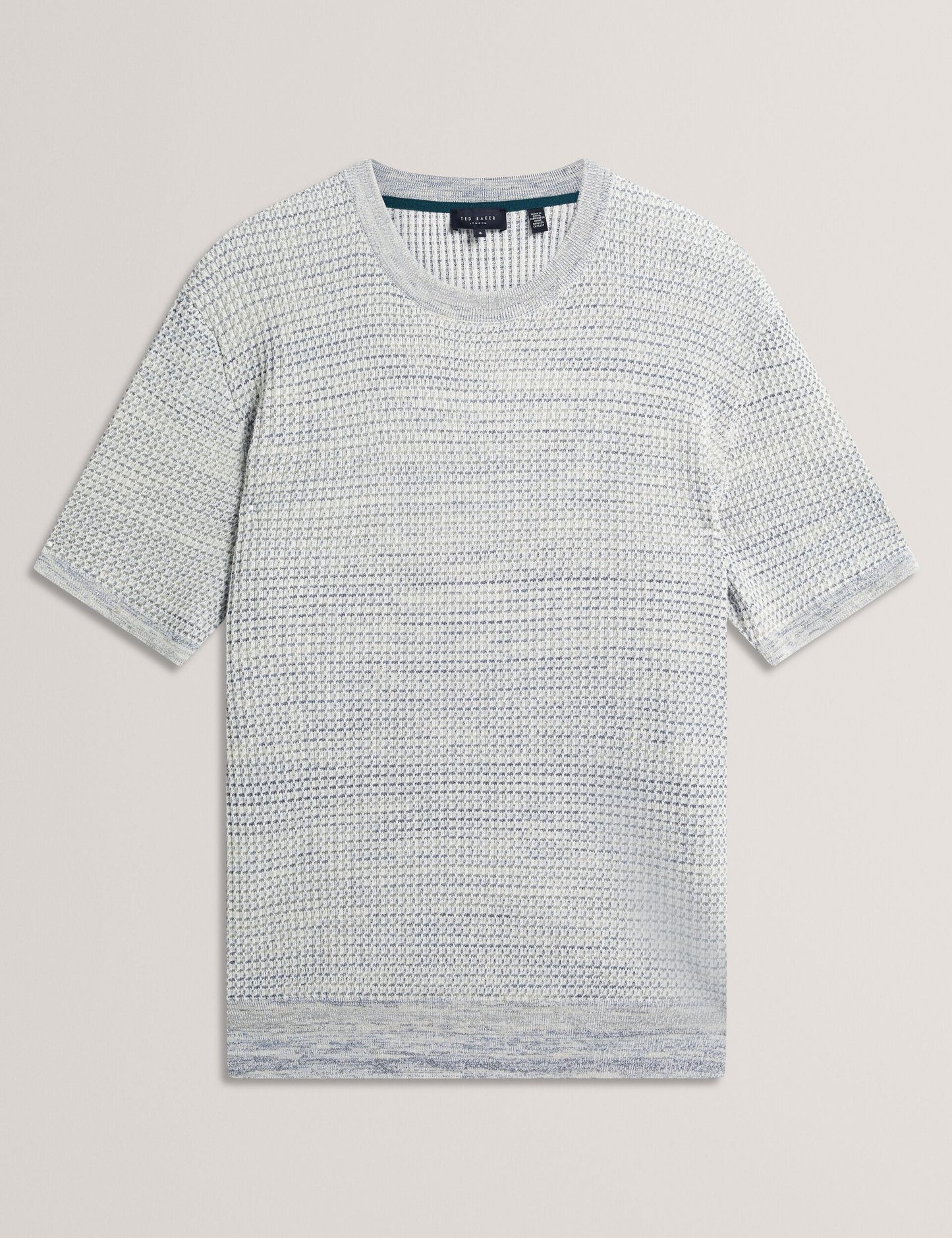 Ted Baker KELEPA - Short Sleeve Relaxed Fit Textured Knit T-Shirt MID GREEN