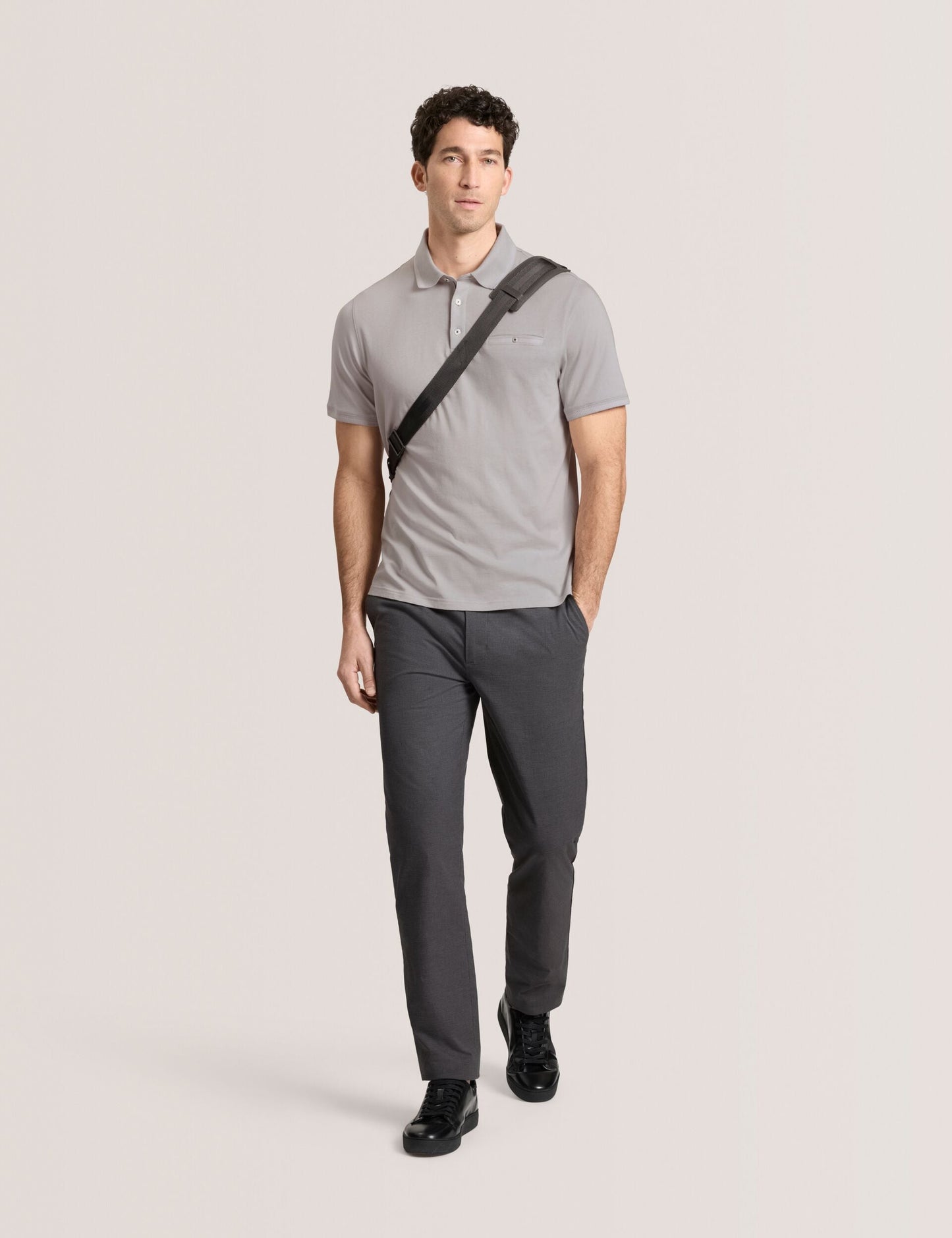 Ted Baker POLO - Button Up Polo GREY