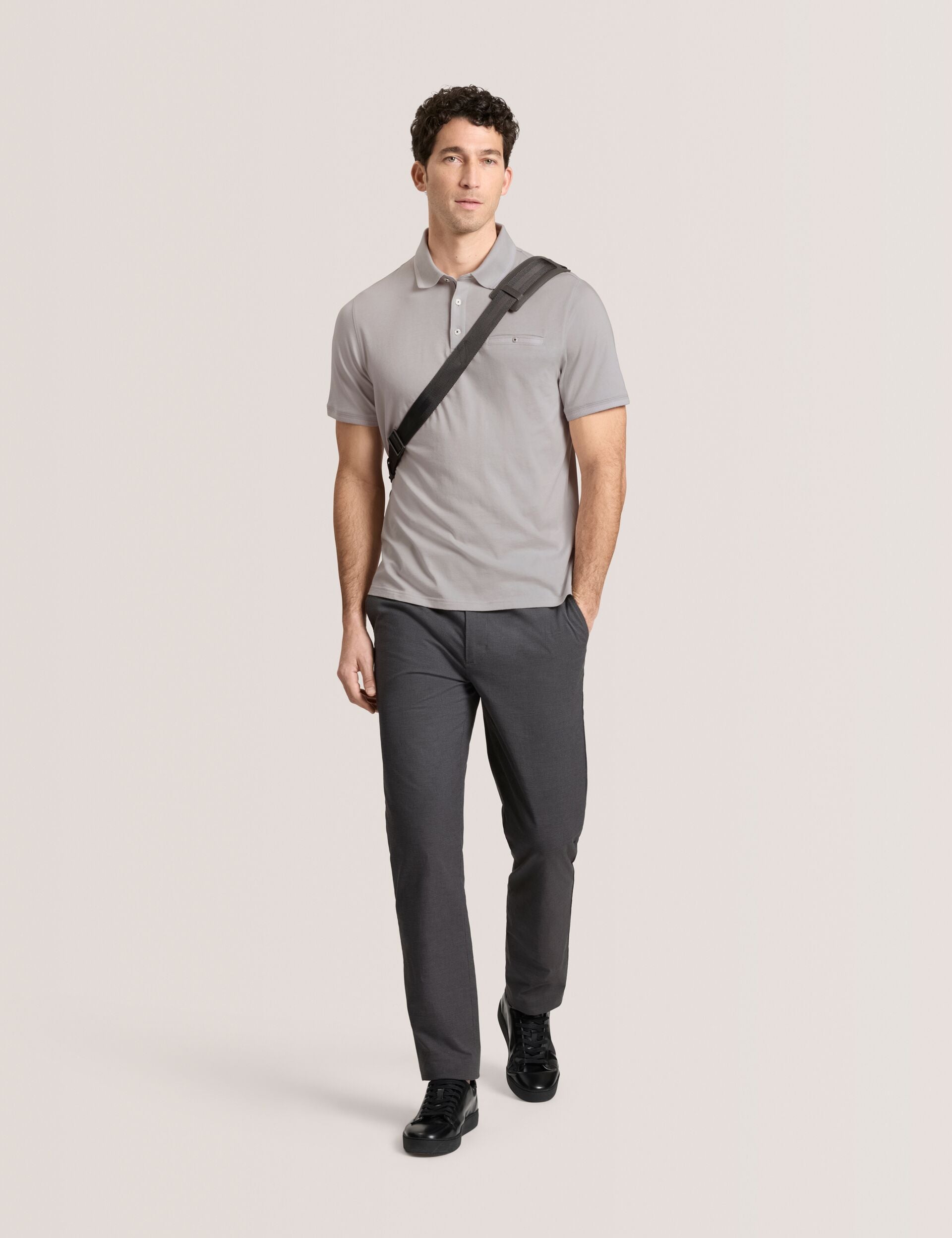 Ted Baker POLO - Button Up Polo GREY