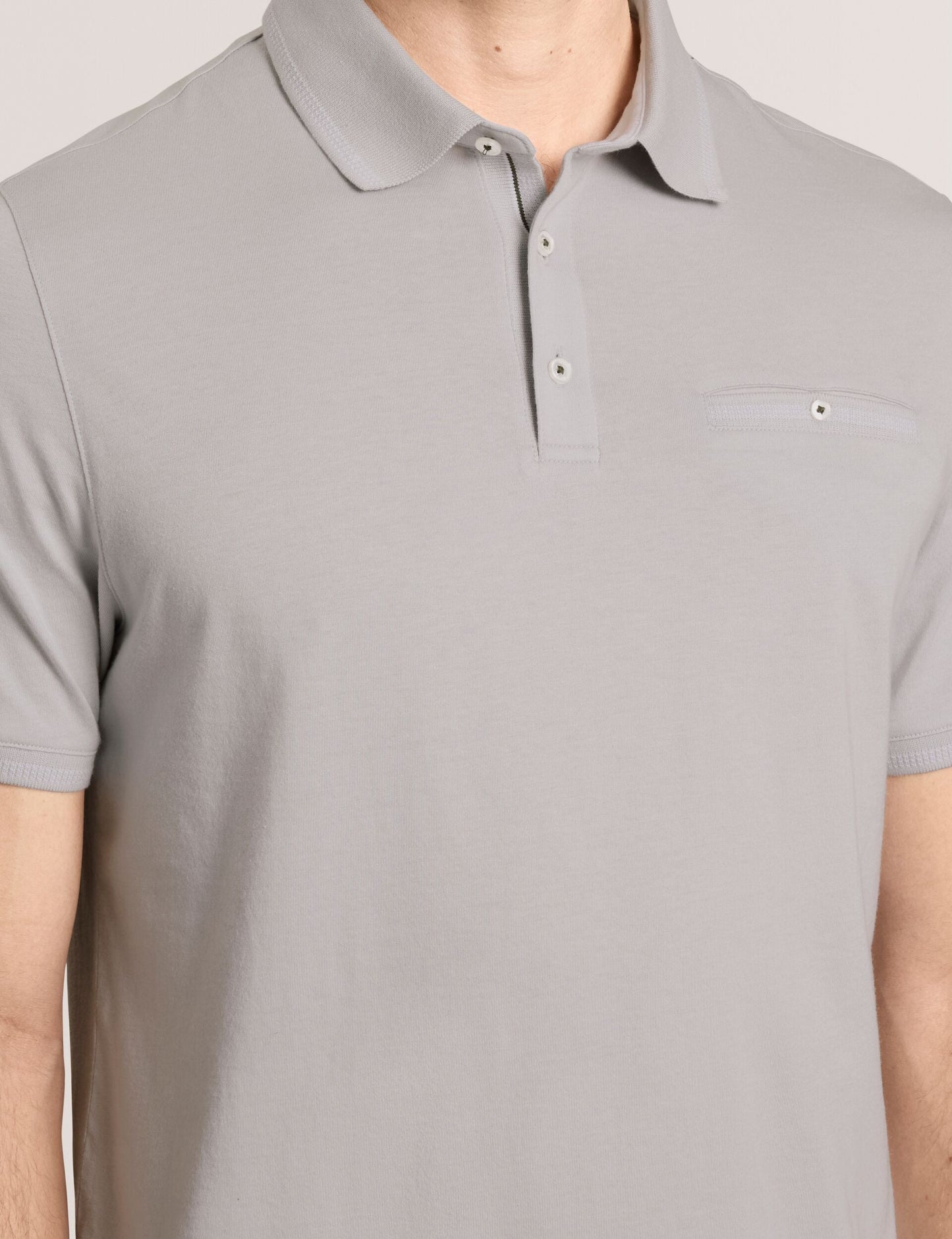 Ted Baker POLO - Button Up Polo GREY