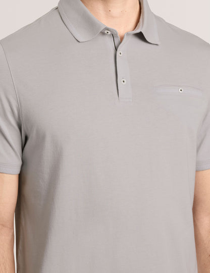 Ted Baker POLO - Button Up Polo GREY