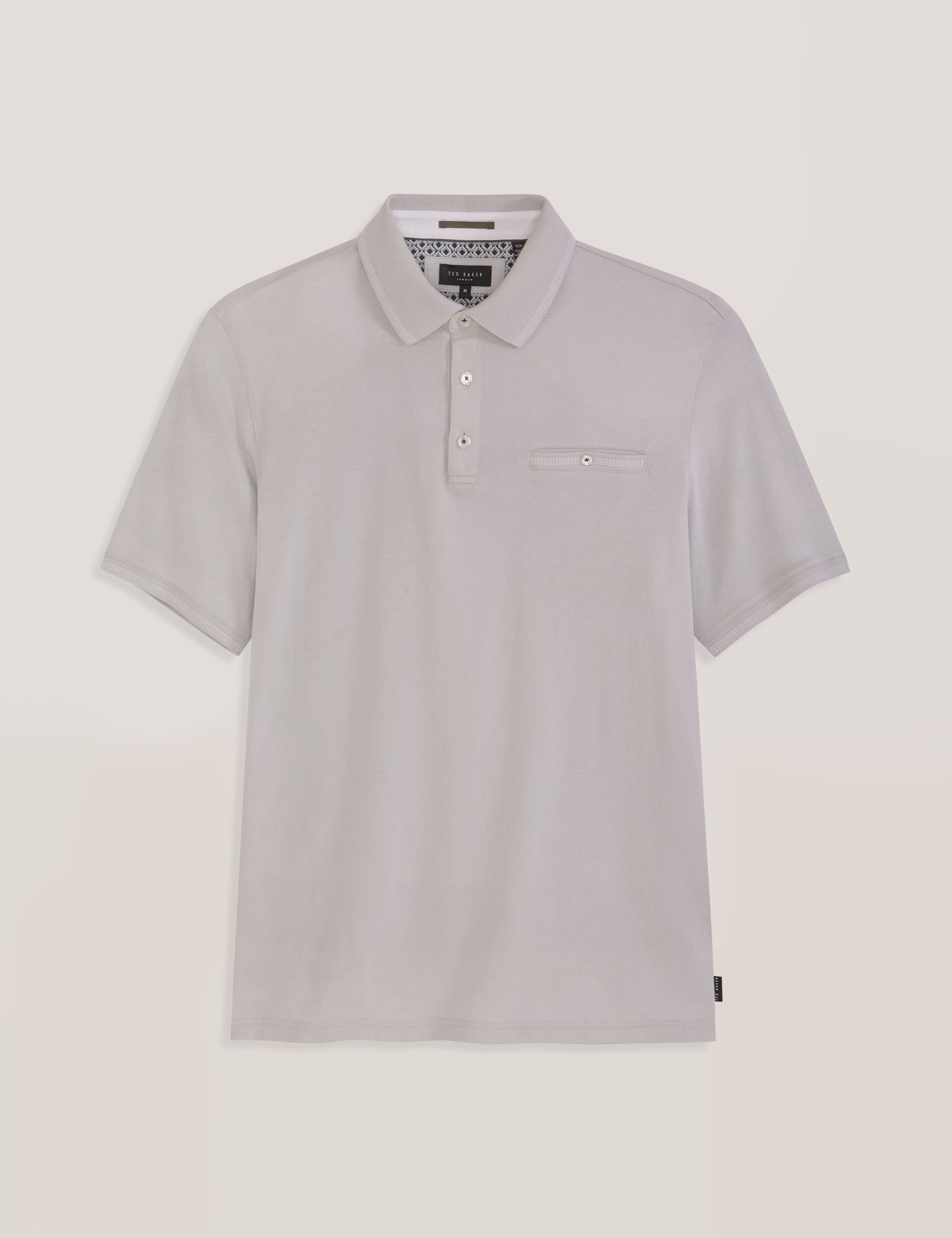 Ted Baker POLO - Button Up Polo GREY
