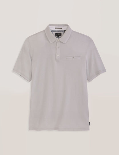 Ted Baker POLO - Button Up Polo GREY