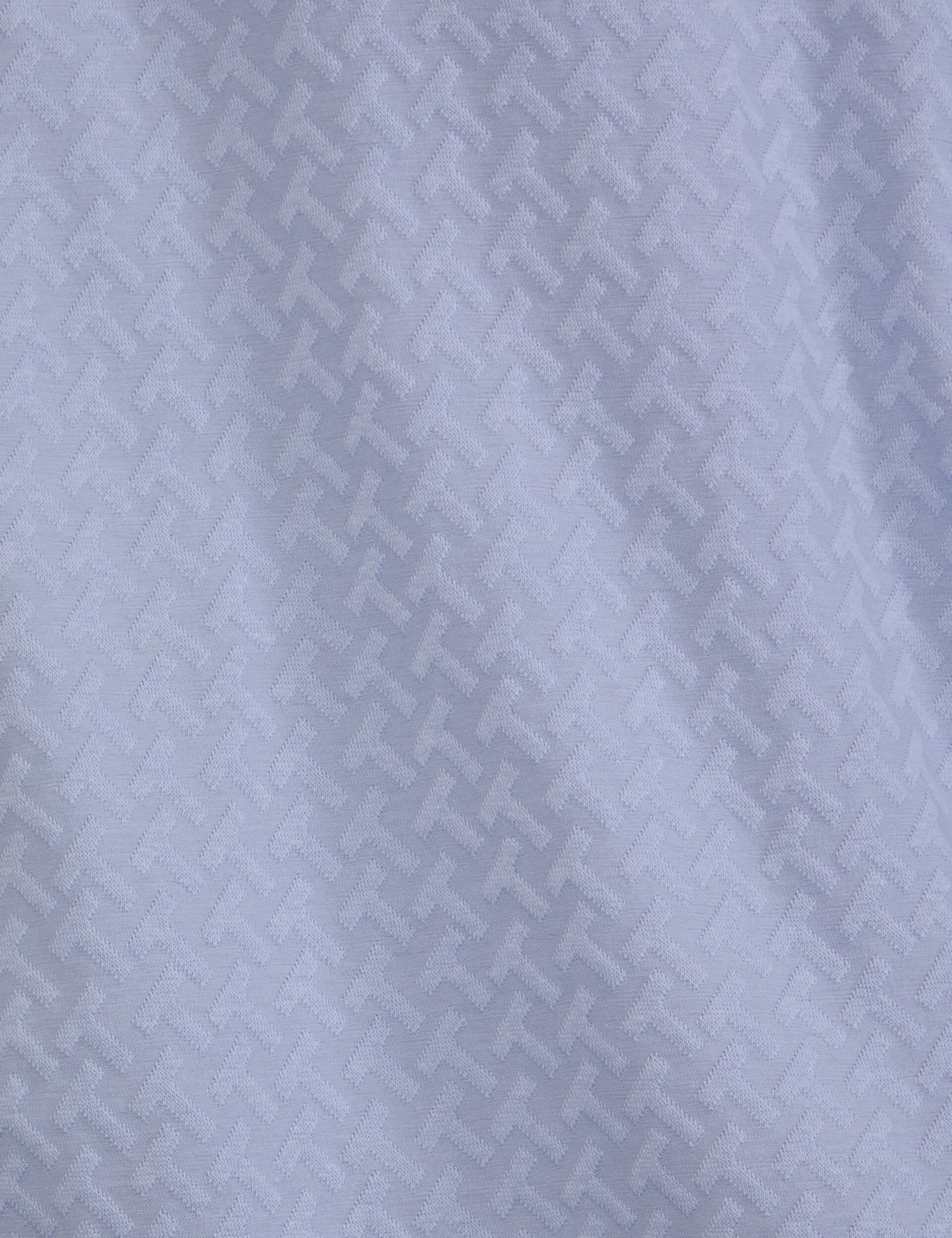 Ted Baker TEXTURE POLO - Button Up Polo BLUE