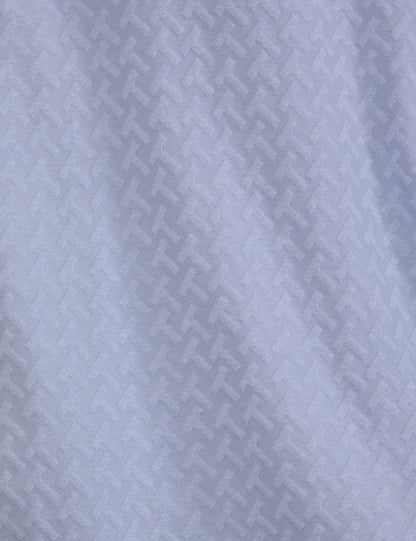 Ted Baker TEXTURE POLO - Button Up Polo BLUE