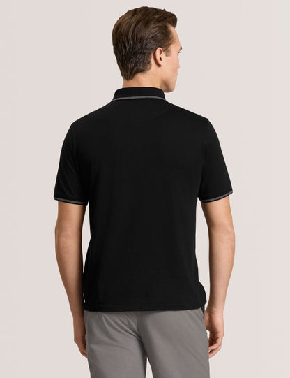 Ted Baker POLO - Button Up Polo BLACK