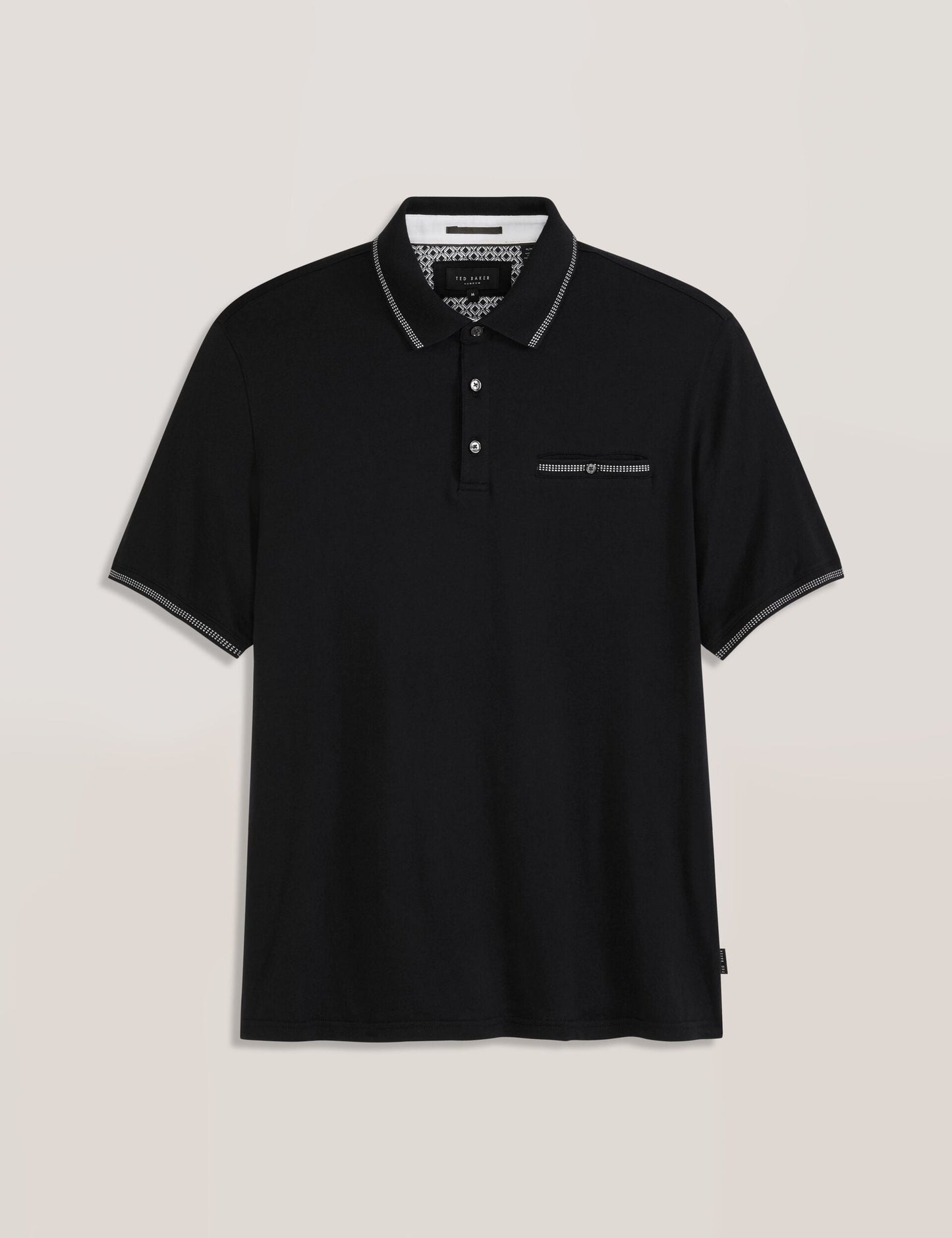 Ted Baker POLO - Button Up Polo BLACK