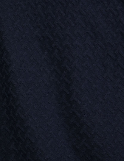 Ted Baker TEXTURE POLO - Button Up Polo NAVY