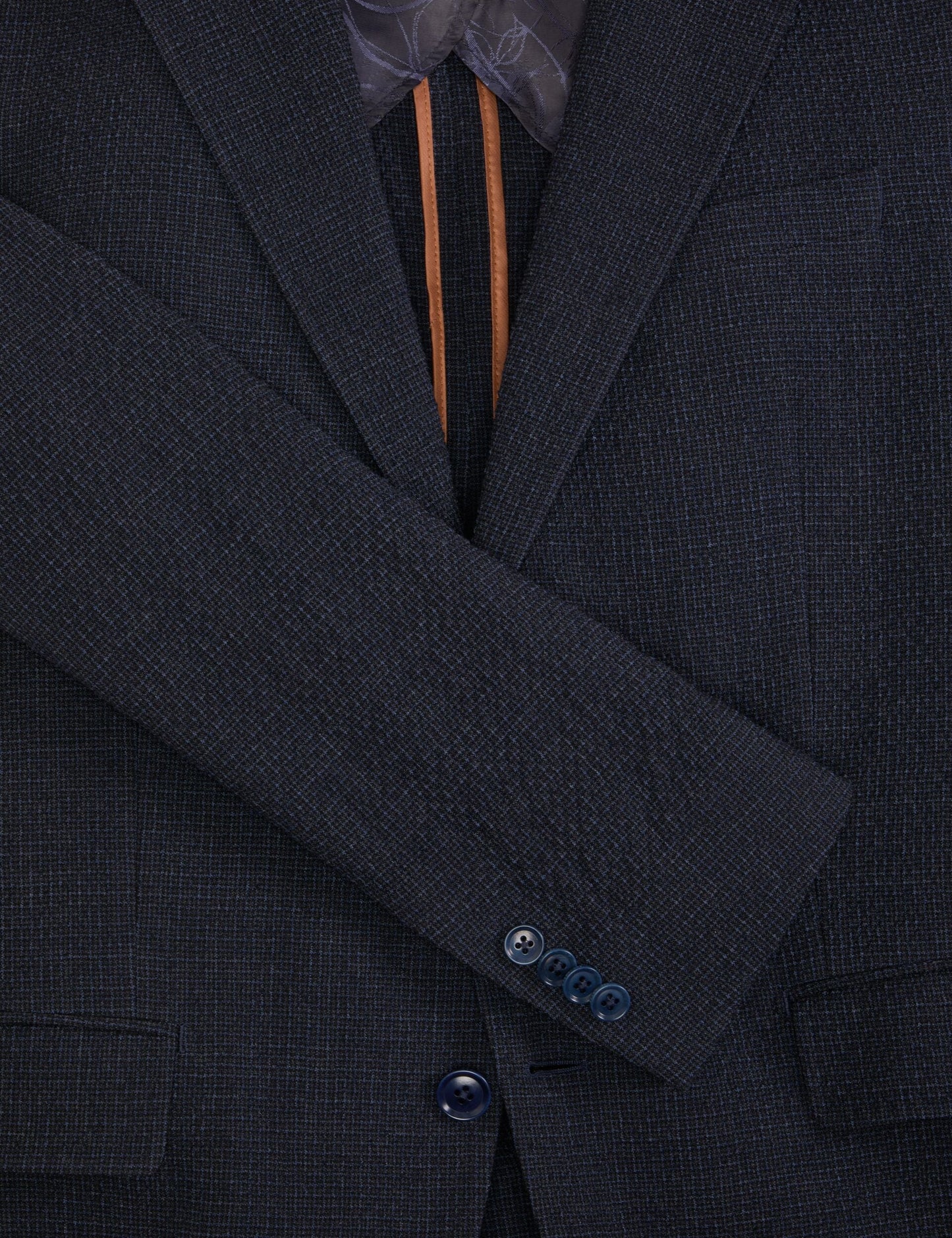 Ted Baker WINFRED Textured Weave Wool Blend Blazer NAVY