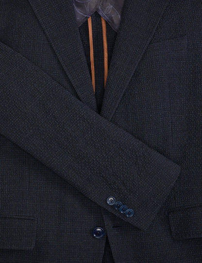 Ted Baker WINFRED Textured Weave Wool Blend Blazer NAVY