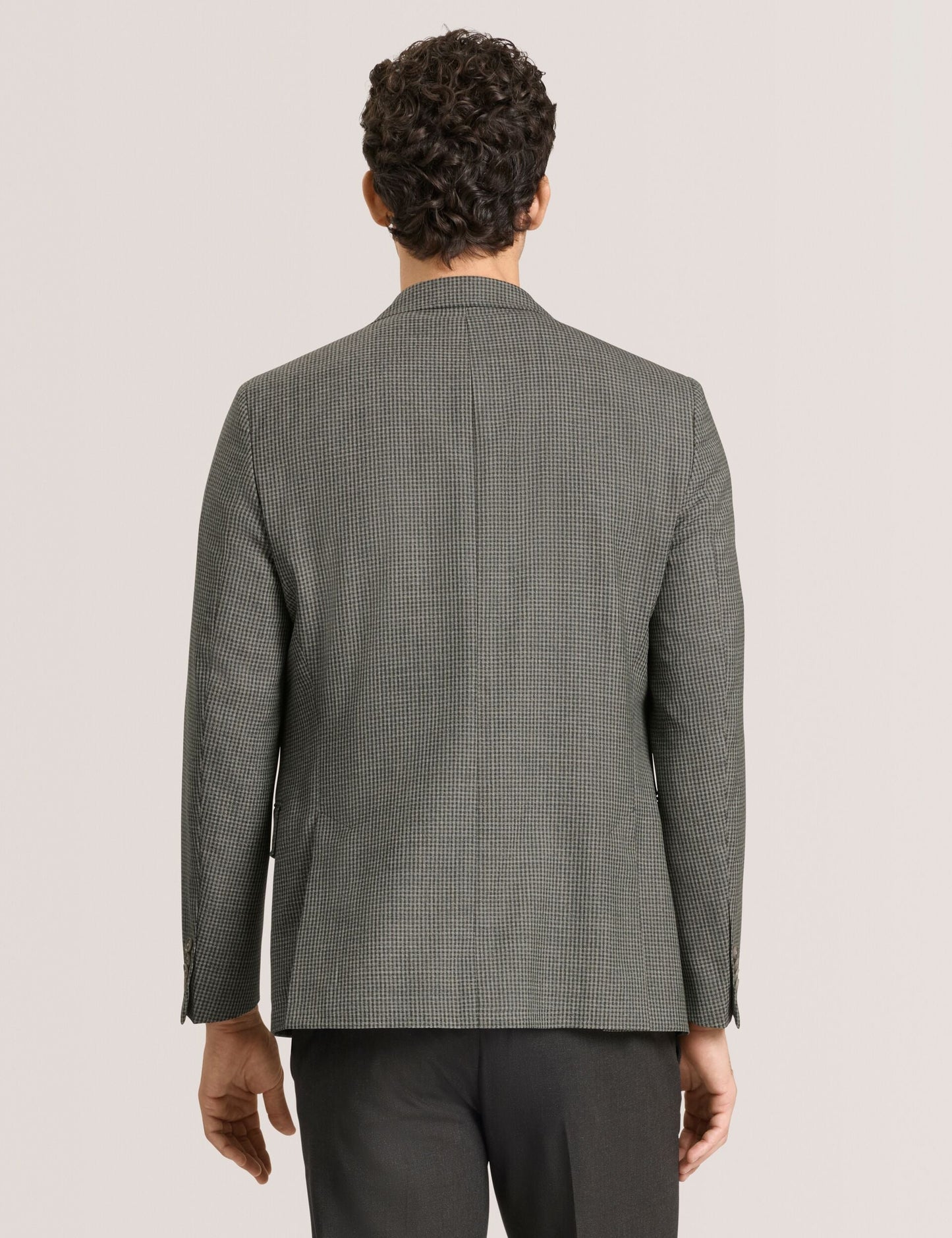 Ted Baker WINFRED Mini Check Wool Modern Fit Suit Jacket DARK GREEN