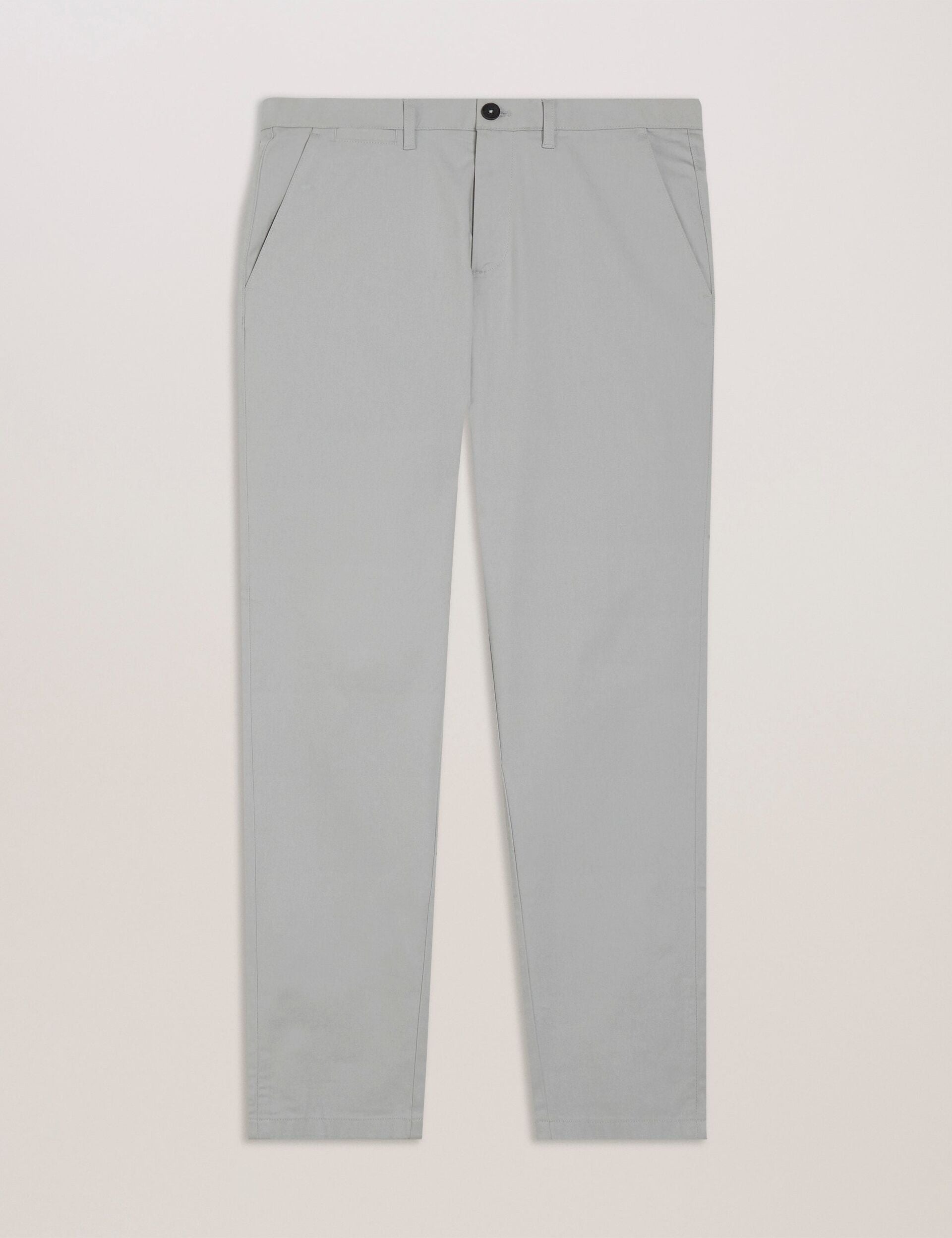 Ted Baker HAYBRN - Grey Regular Fit Woven Texture Chinos LIGHT GREY