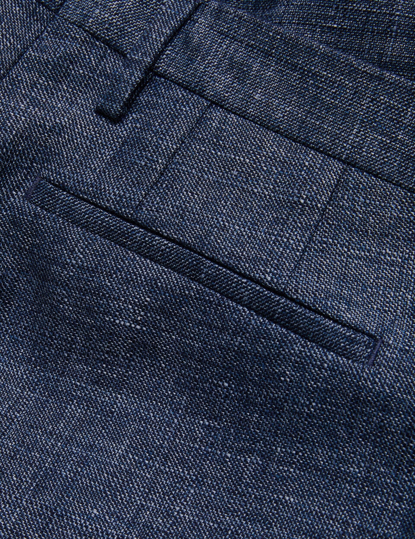 Ted Baker SLIM LINEN WOOL TROUSERS - Navy NAVY