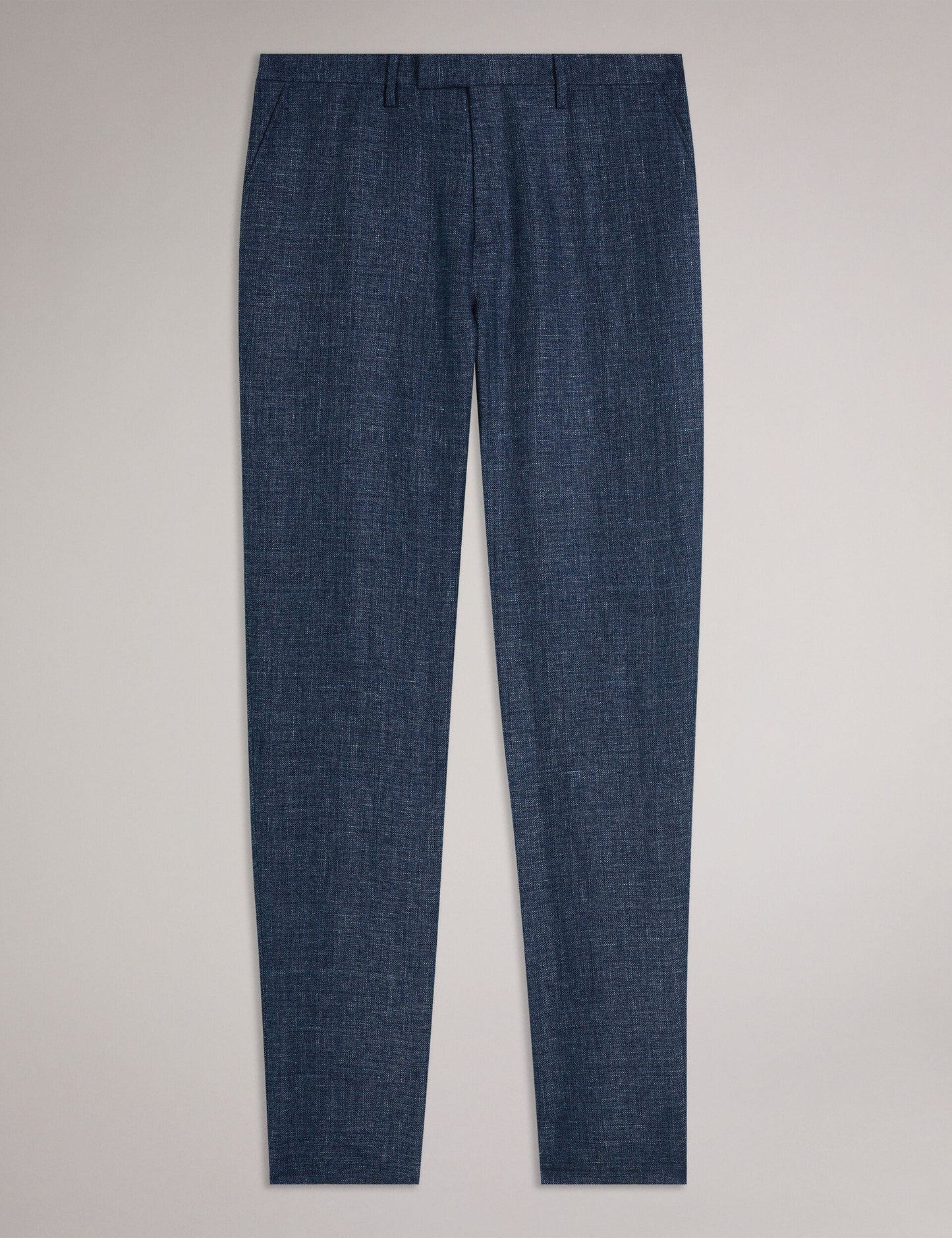 Ted Baker SLIM LINEN WOOL TROUSERS - Navy NAVY
