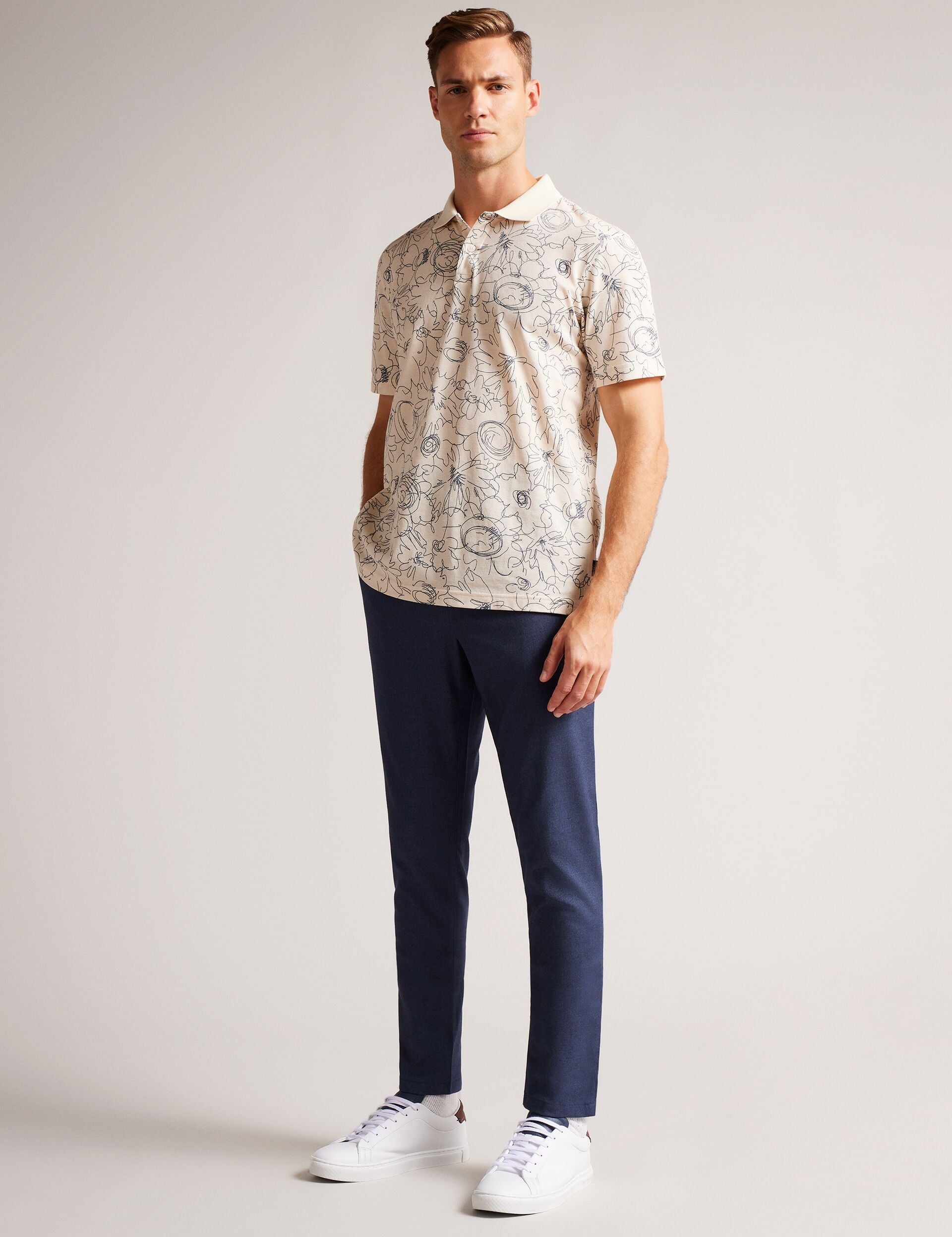 Ted Baker BAREN - Trousers NAVY