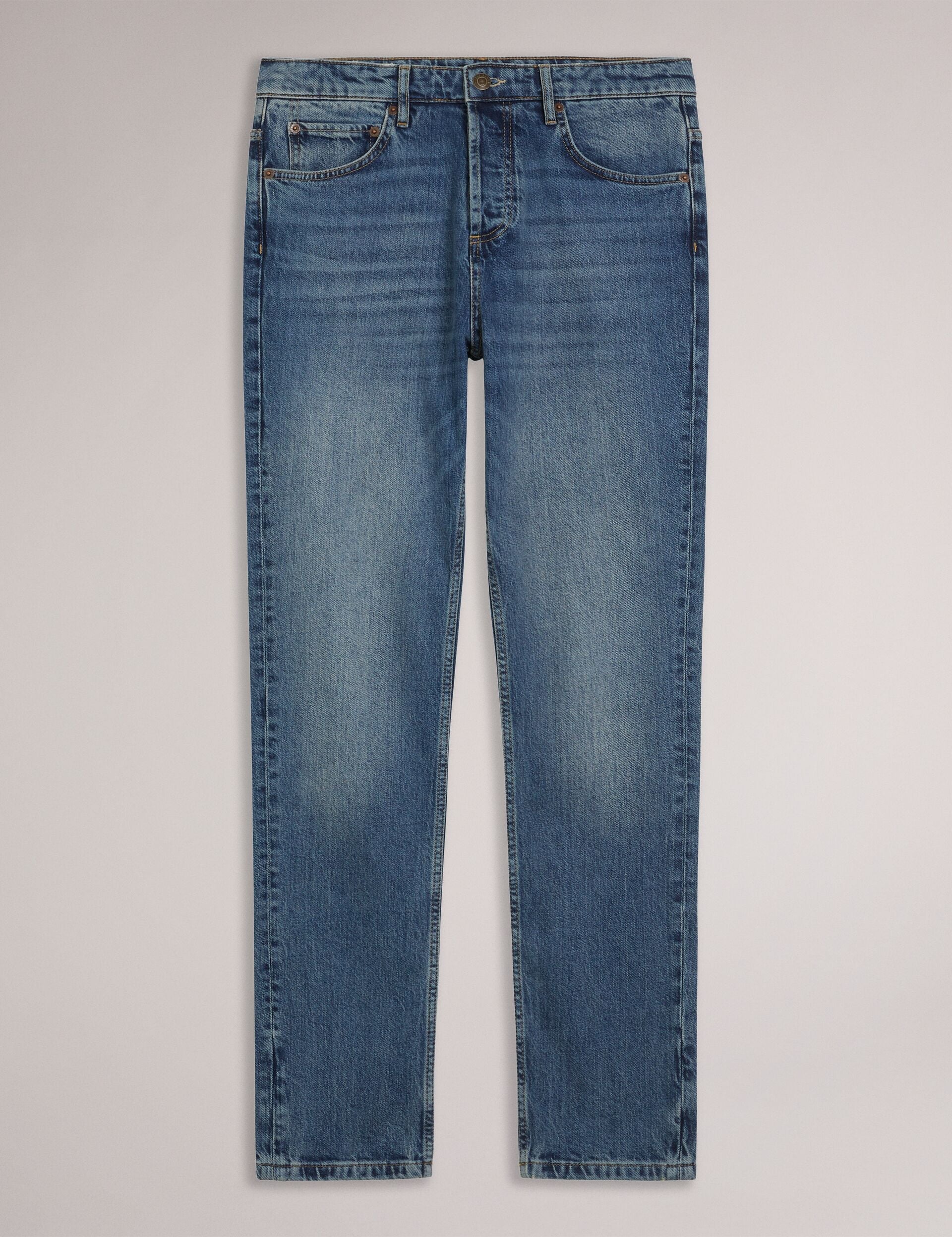 Ted Baker ELVVIS - Slim Fit Stretch Jean MID BLUE