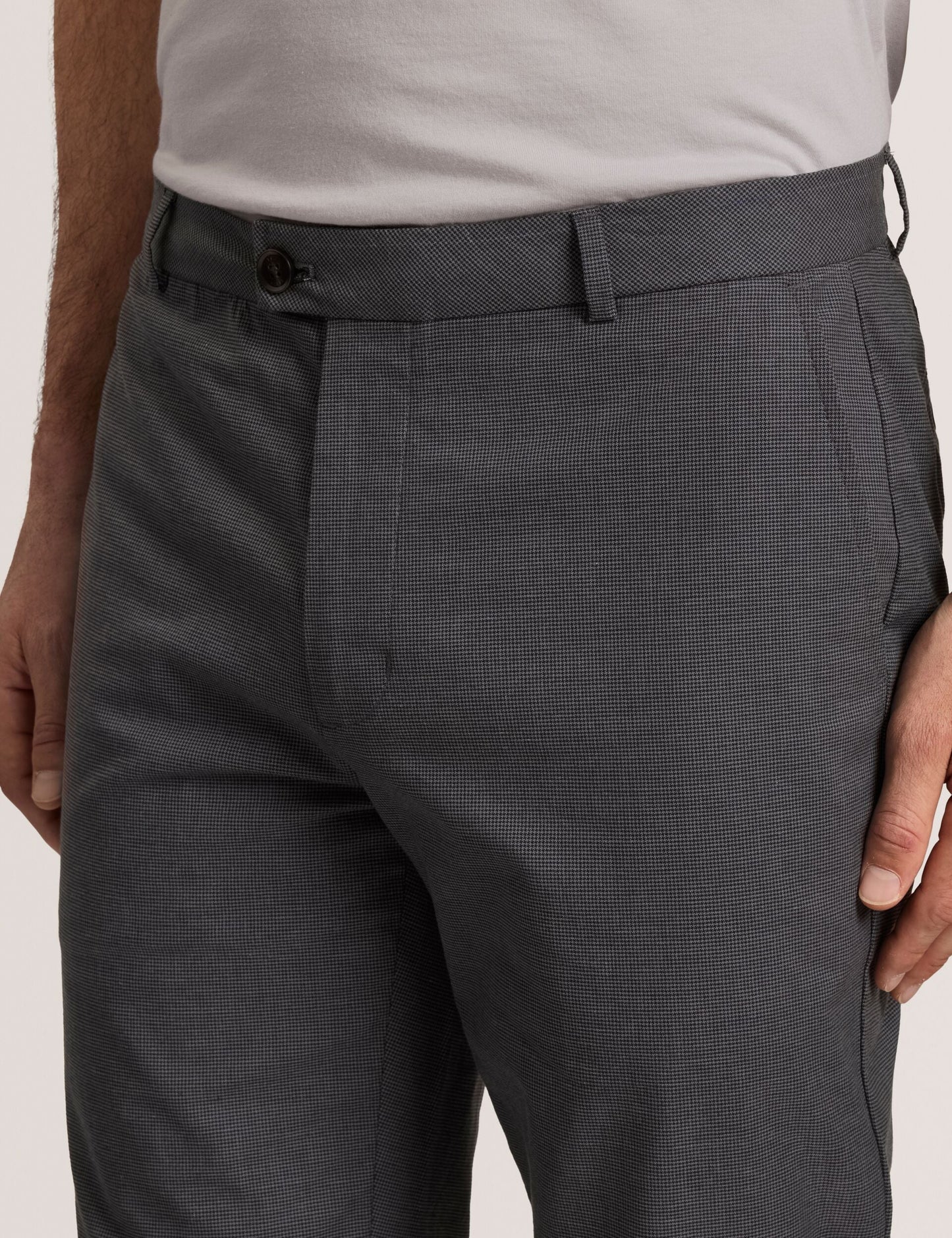 Ted Baker Straight Leg Pant - Straight Leg Pant DARK GREY
