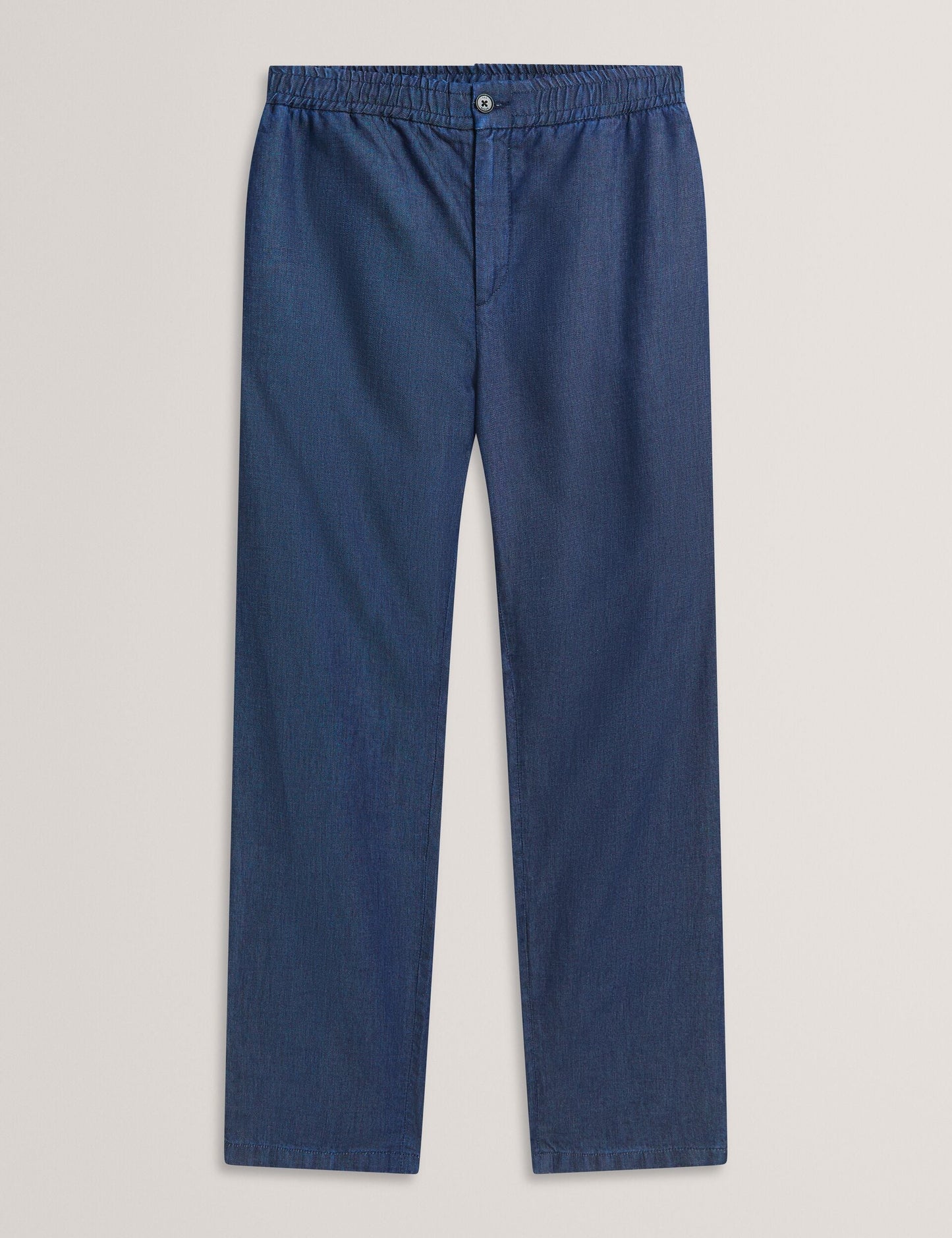 Ted Baker GANMO Relaxed Pull-On Chambray Pants NAVY BLUE