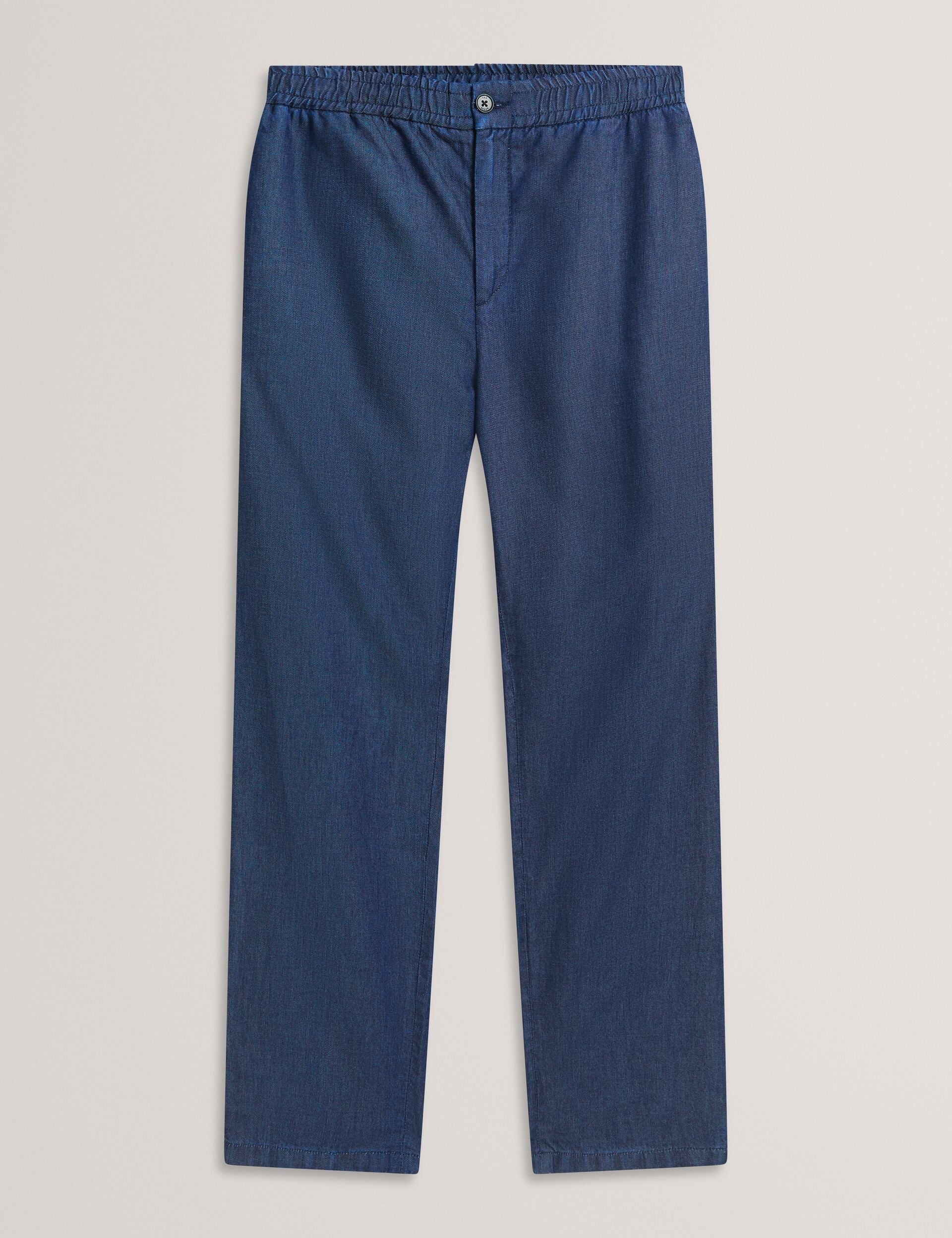 Ted Baker GANMO Relaxed Pull-On Chambray Pants NAVY BLUE