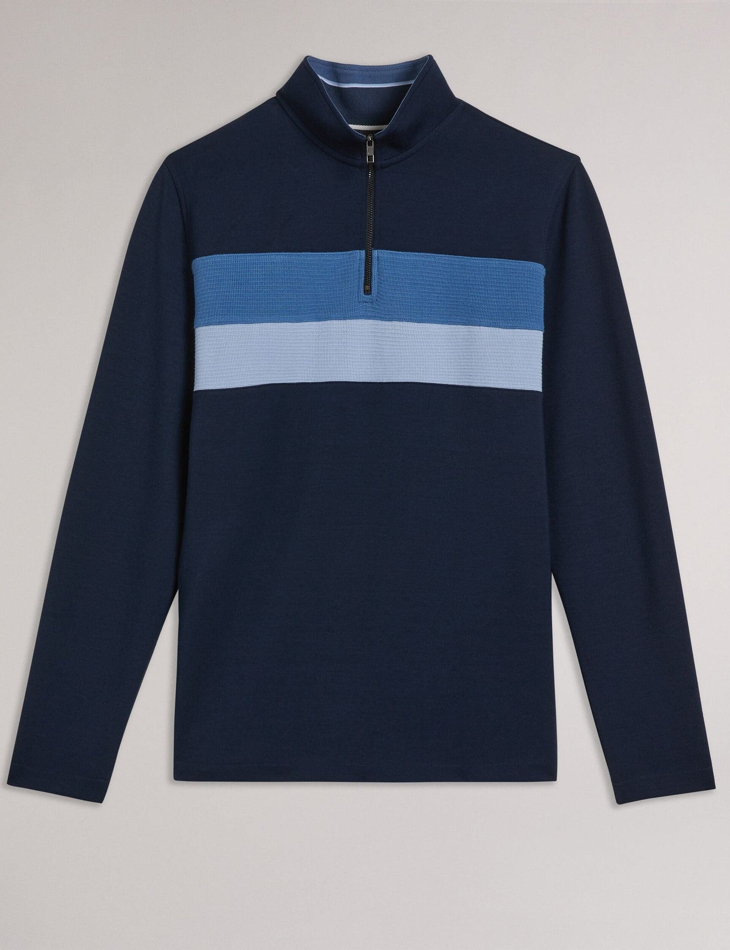 Ted Baker Veller - Long Sleeve Regular Fit Half Zip NAVY