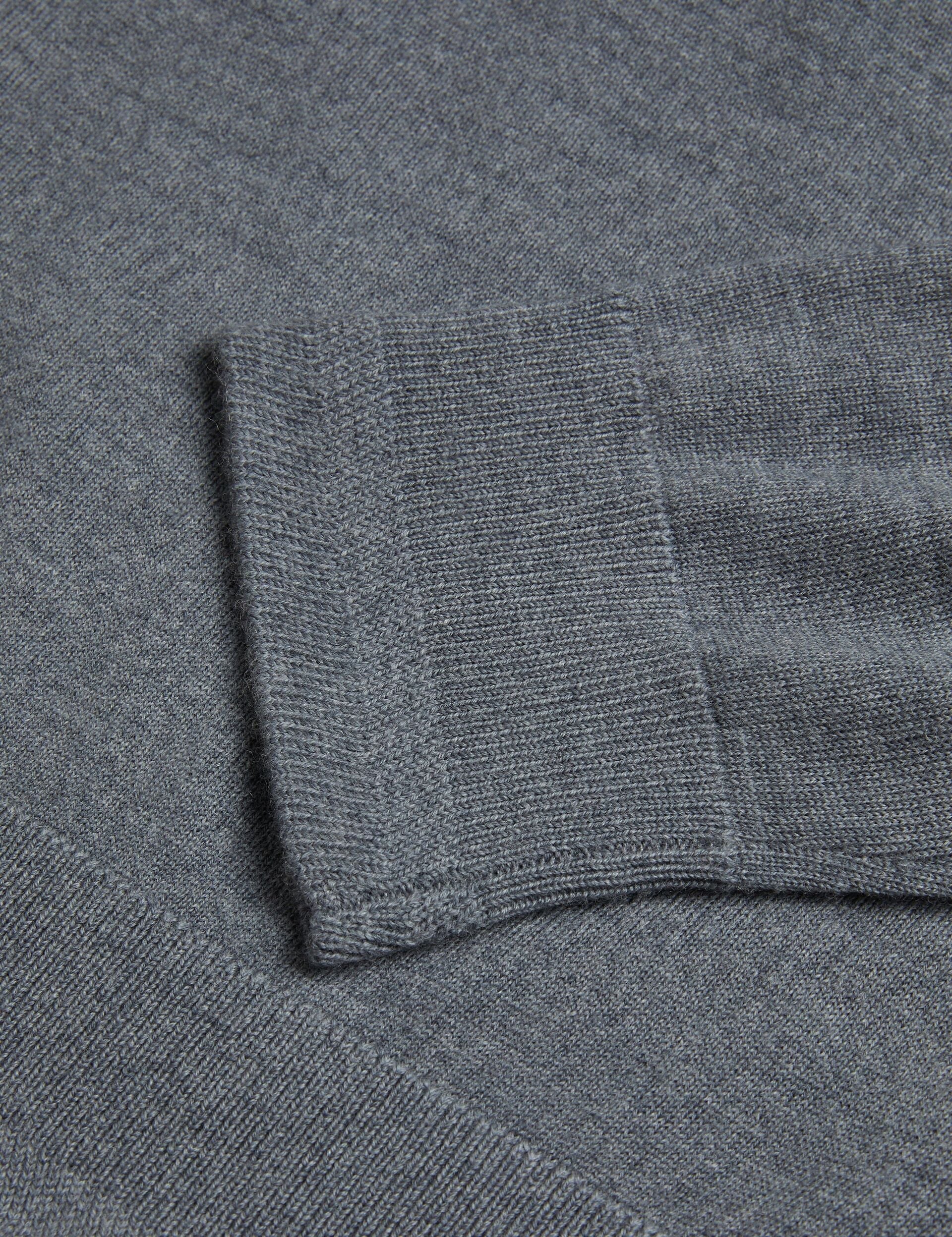 Ted Baker CARNBY - Pure Wool Crew Neck Jumper CHARCOAL