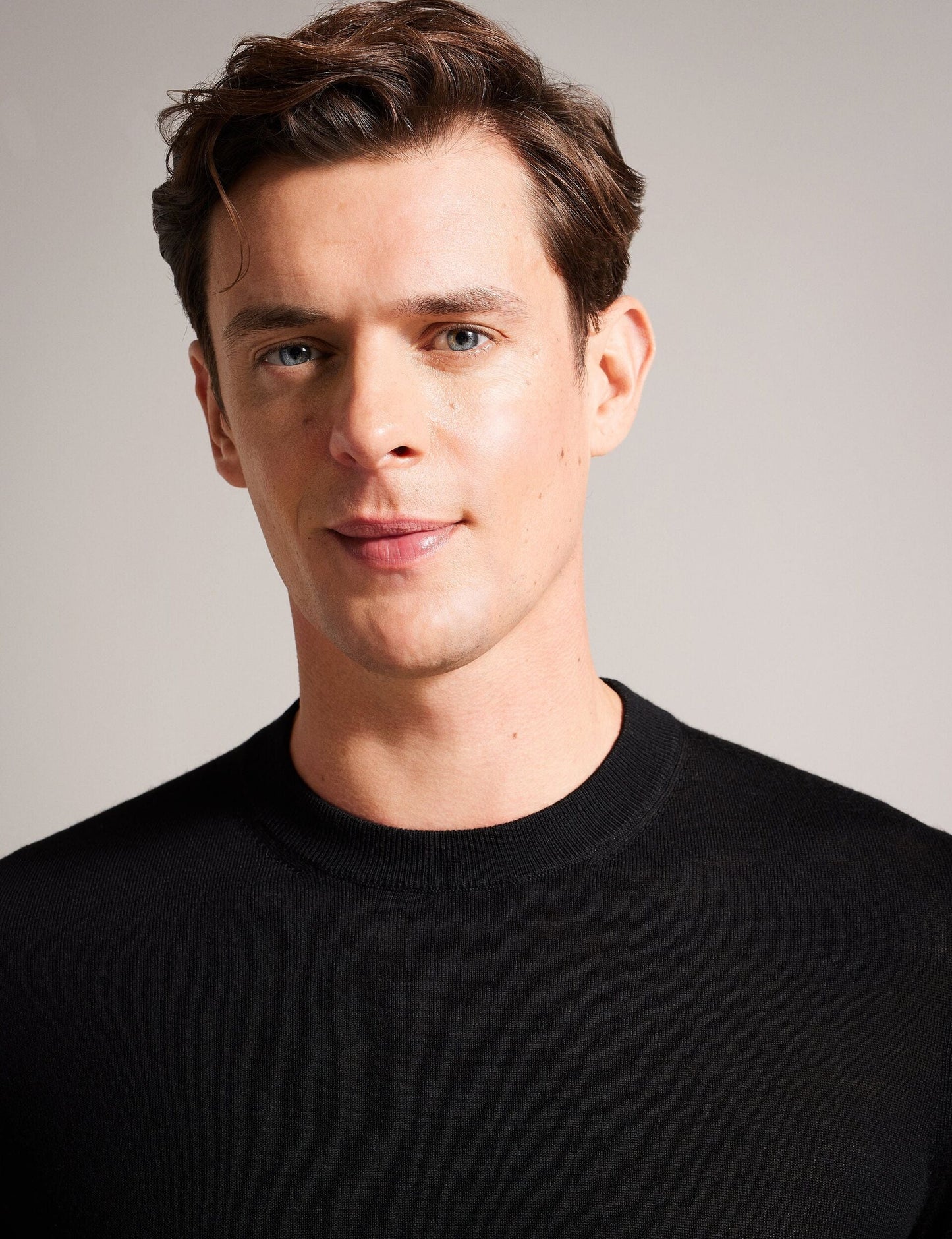 Ted Baker CARNBY - Pure Wool Crew Neck Jumper BLACK