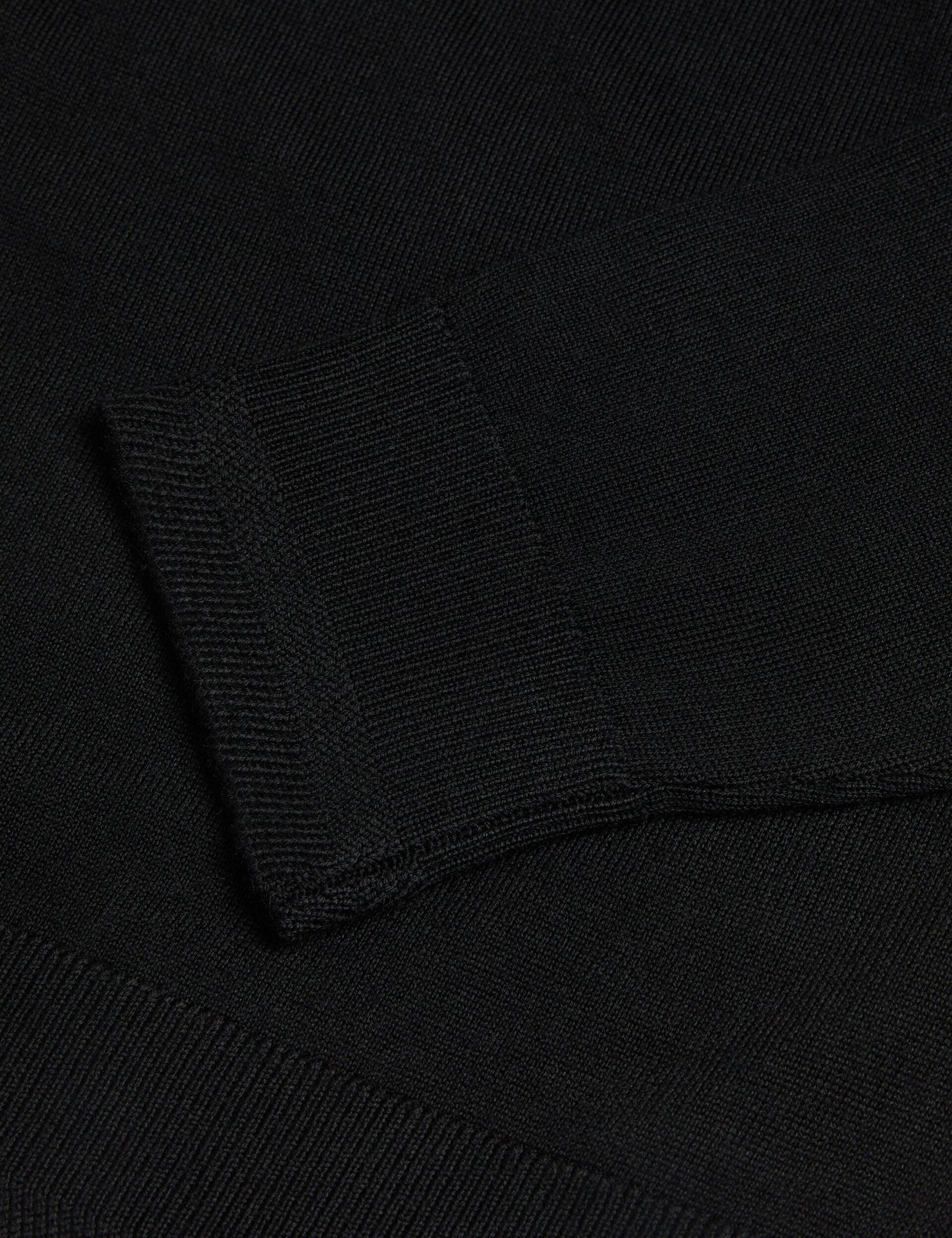 Ted Baker CARNBY - Pure Wool Crew Neck Jumper BLACK