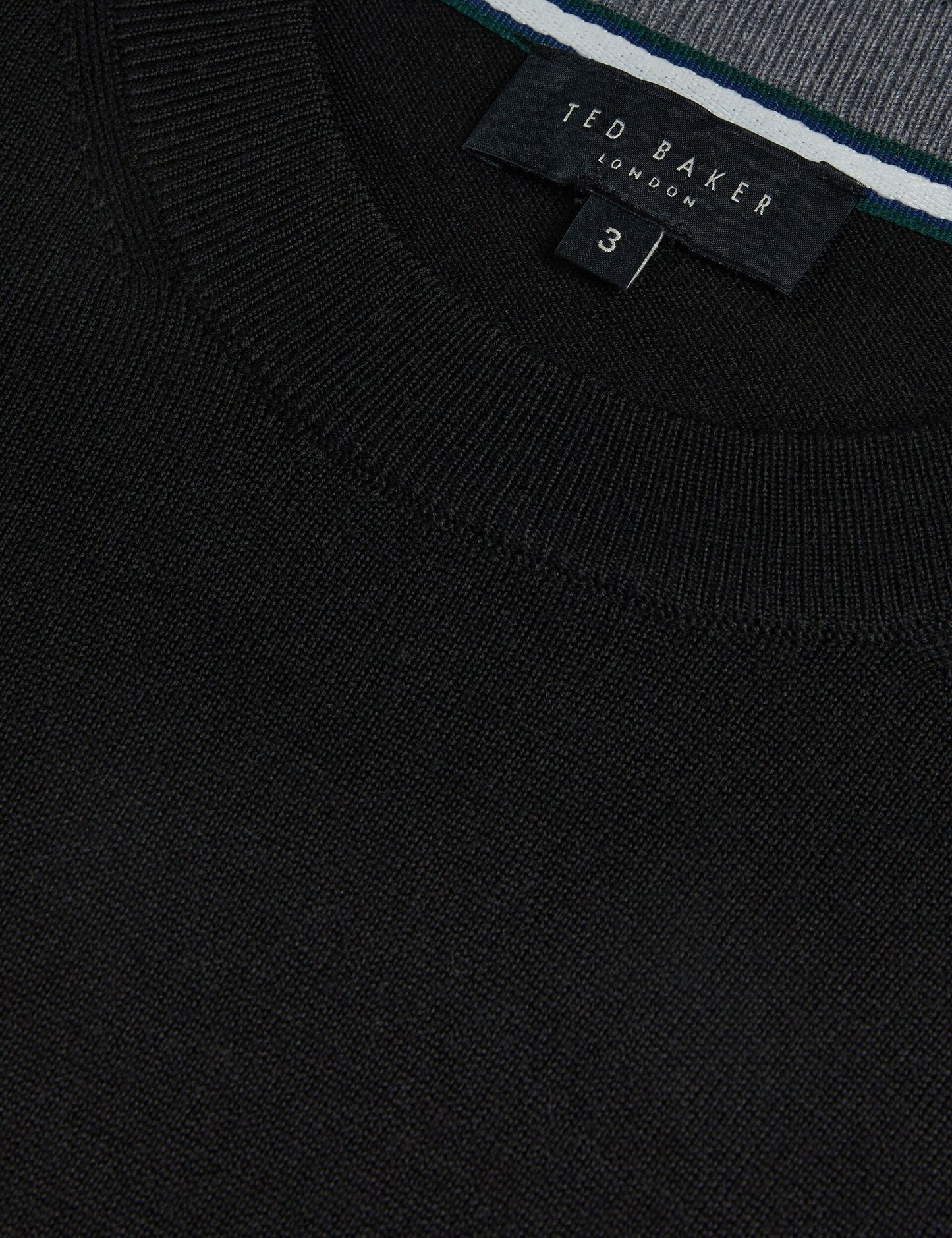 Ted Baker CARNBY - Pure Wool Crew Neck Jumper BLACK