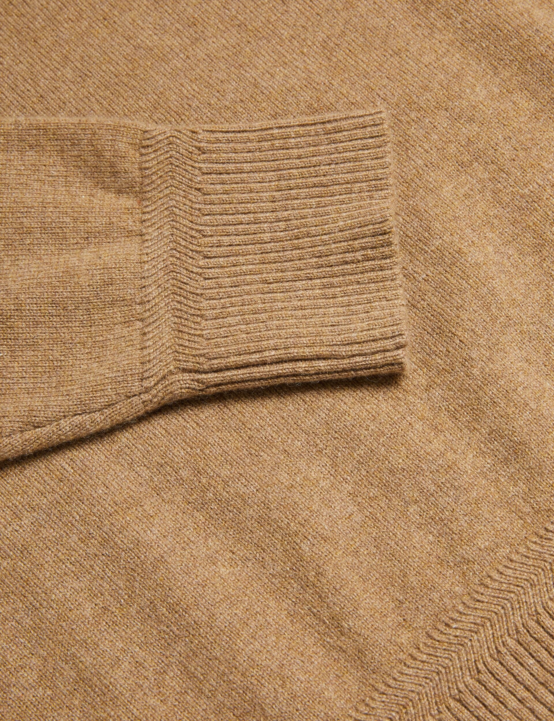 Ted Baker GLANT - Cashmere Cable Detail Crew Neck Jumper ECRU