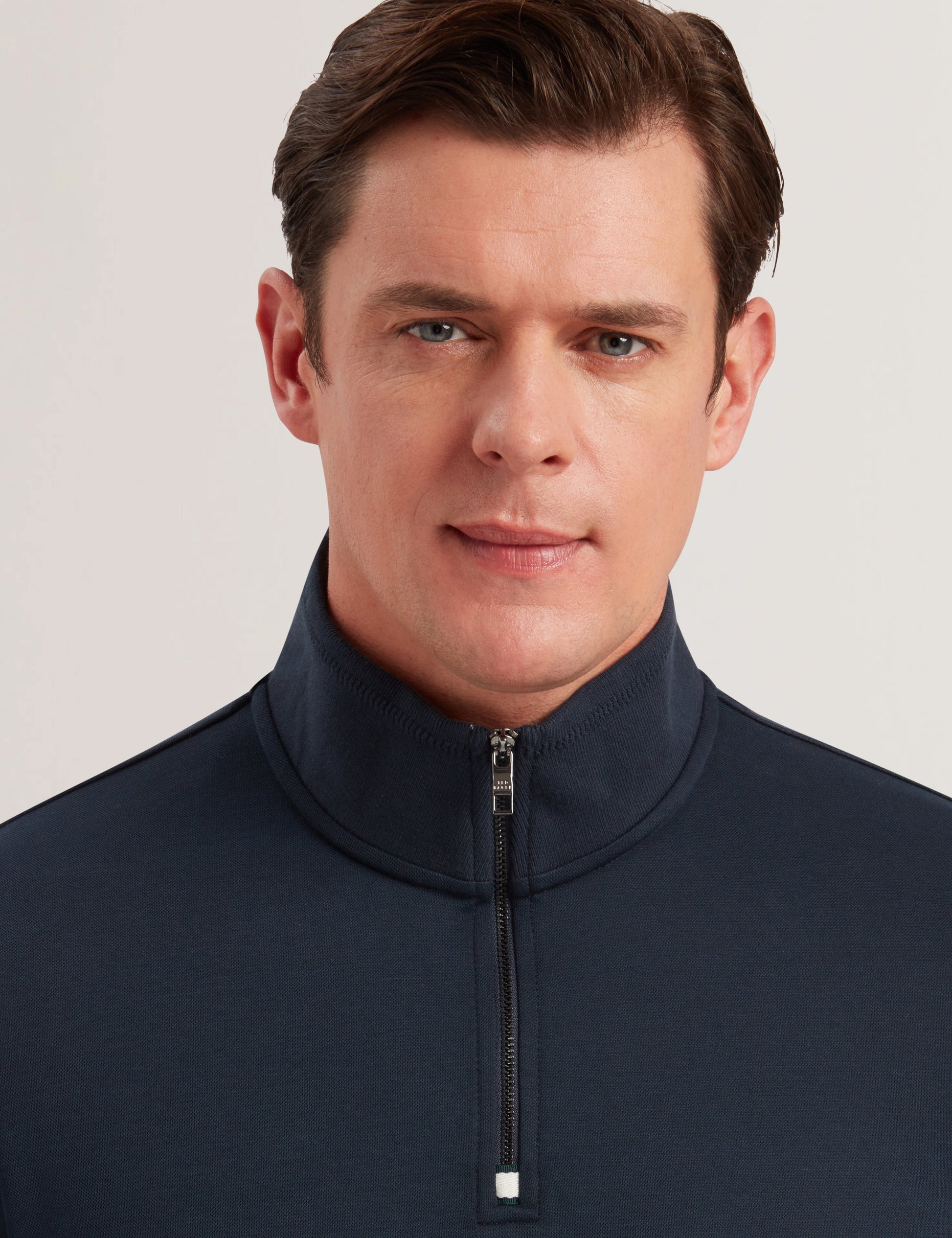 Ted Baker PRYOR - Half Zip Funnel Neck Sweatshirt NAVY